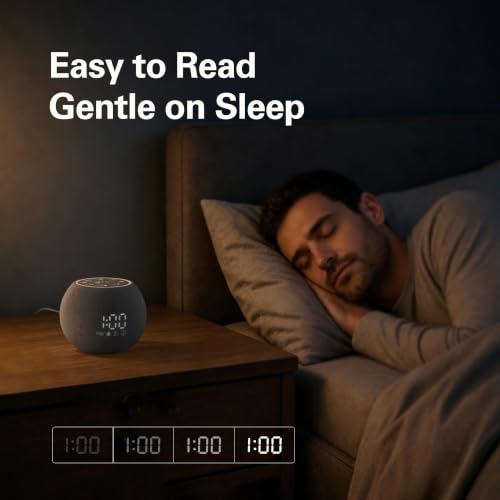 Detalle de Zarler White Noise Machine for Adults with 25 Sounds, Night Light and Alarm Clock