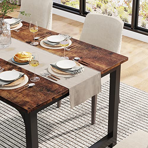 Thumbnail 4 de Tribesigns: Mesa de comedor industrial de 160 x 80 cm para 4–6 personas