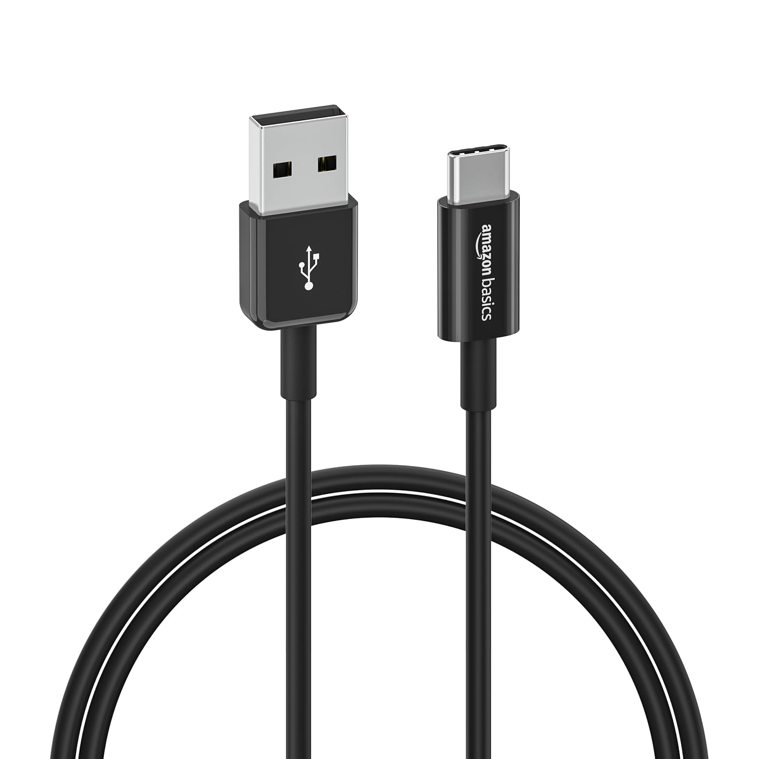 Detalle de Amazon Basics USB-C to USB-A 2.0 Fast Charger Cable (0.9 m) – USB-IF Certified