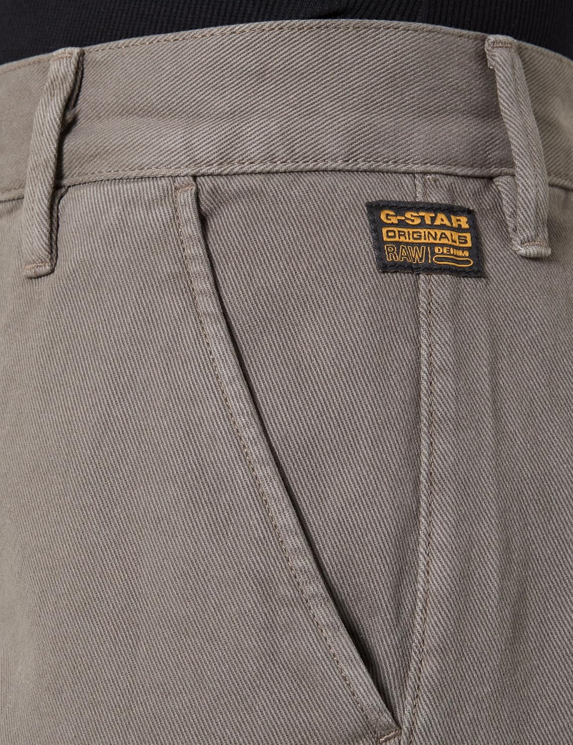 Detalle de G-Star Deck 2.0 High Loose Chino Wmn: pantaloni Donna dalla vestibilità comoda e stile originale