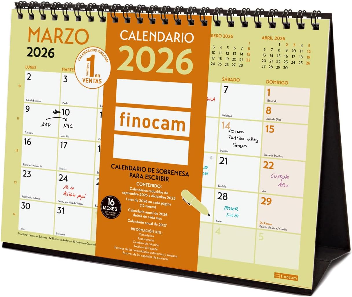 Thumbnail 6 de Finocam Calendario 2026 Mes Vista