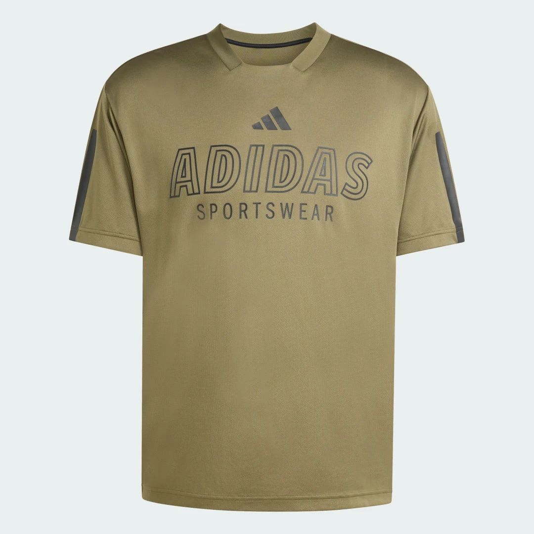 Detalle 2 de Camiseta Adidas House of TIRO Wordmark — verde, para entrenar con estilo