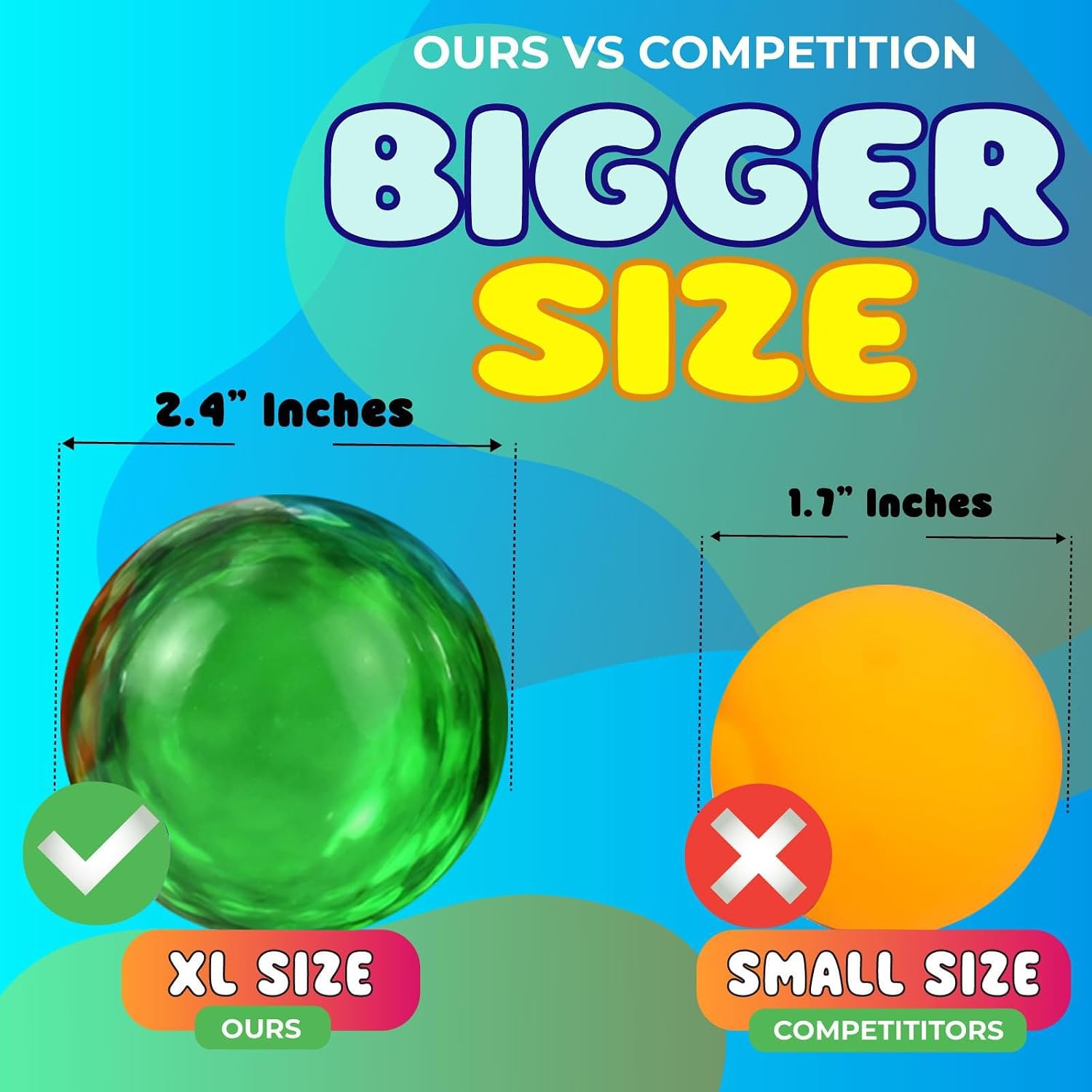 Thumbnail 2 de Stress Balls for Adults 18-Pack XL fidget balls
