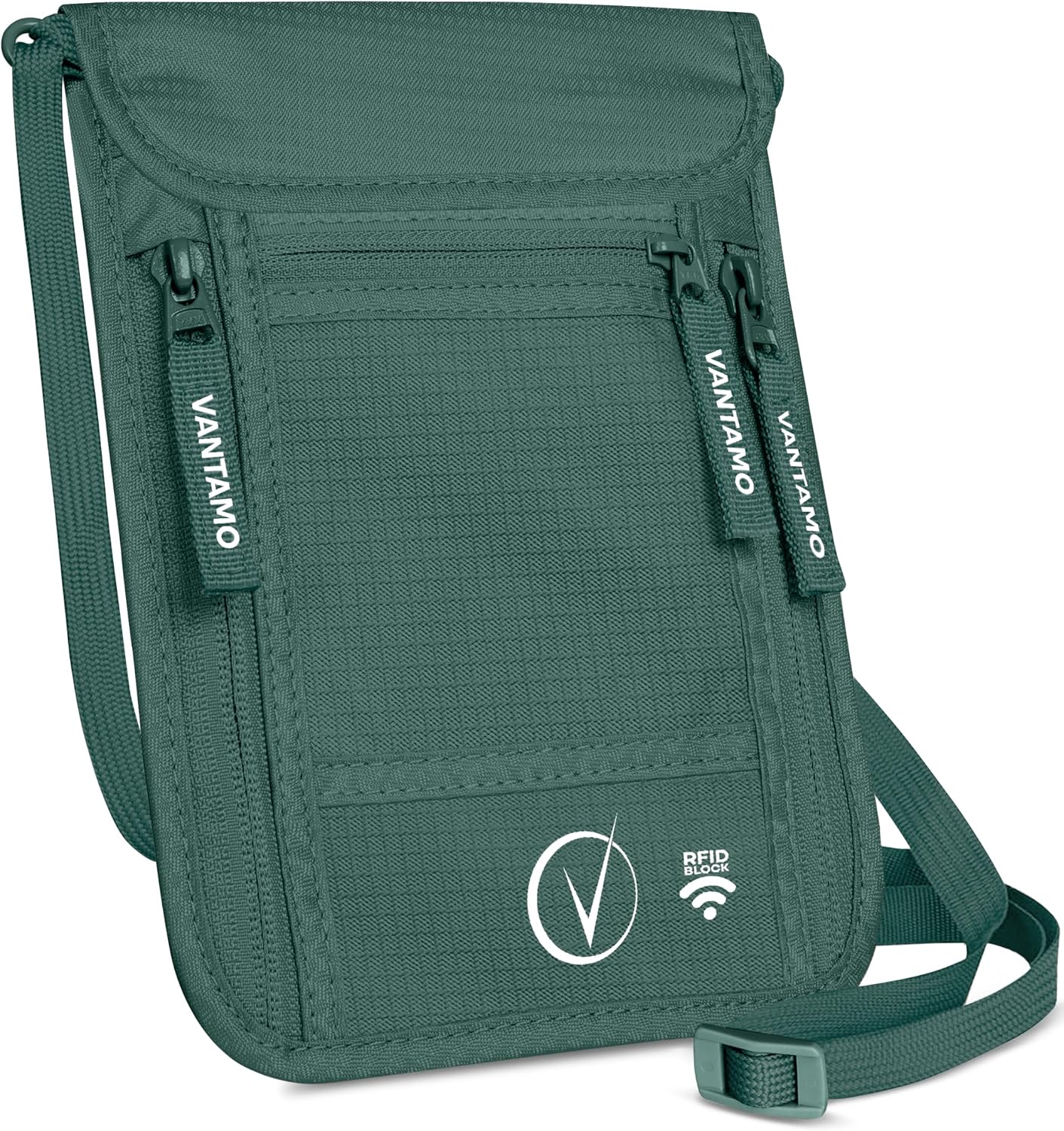 Thumbnail 2 de Premium Neck Wallet RFID Passhalter Khaki