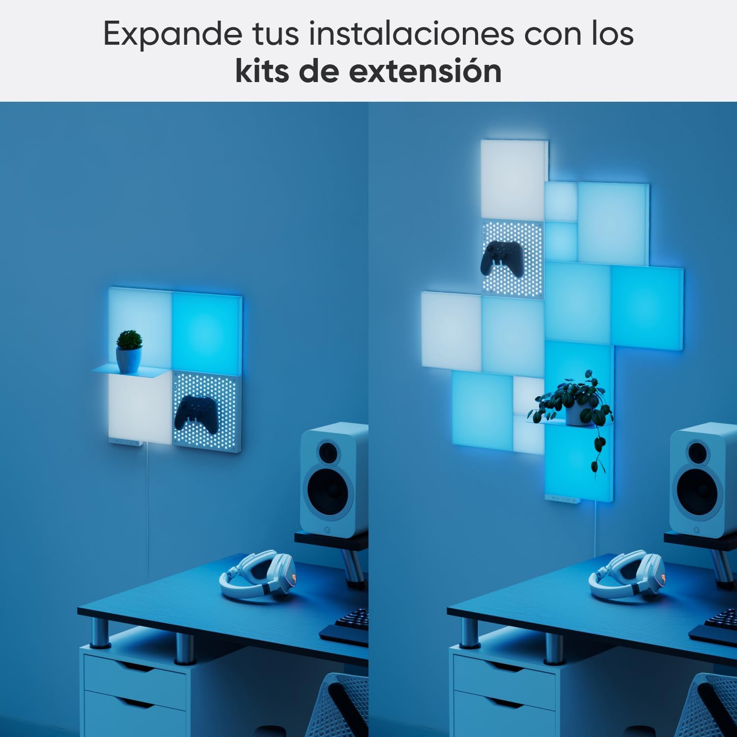 Thumbnail 7 de Nanoleaf Blocks SMK | Cuadrados Grandes Blancos | 6 Piezas 🟥