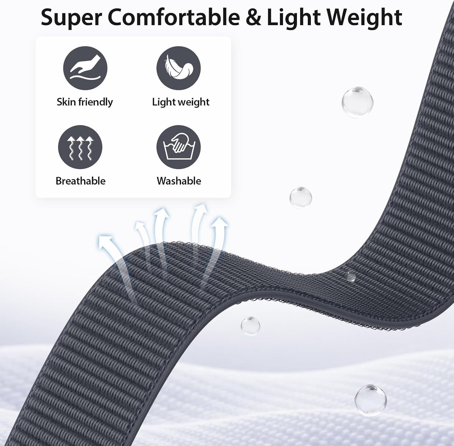 Thumbnail 1 de Higgs Nylon Loop Sport Strap 16 colours