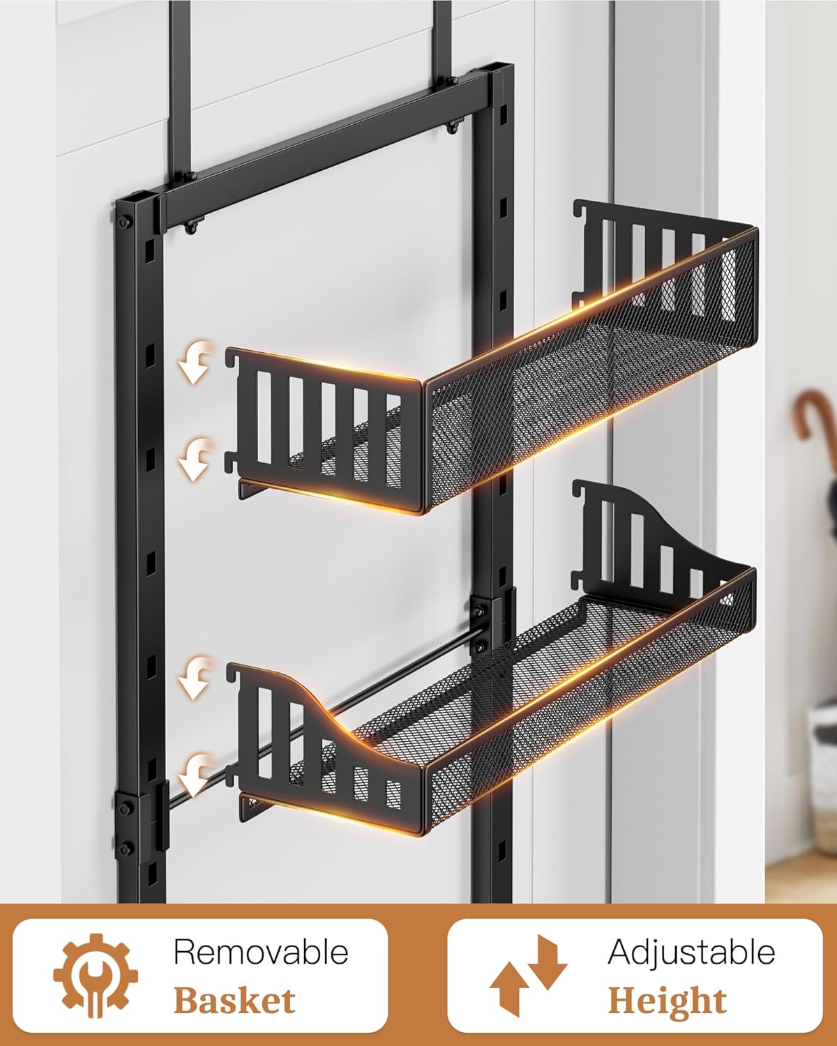 Thumbnail 3 de POKIPO 8-Tier Over the Door Pantry Organizer