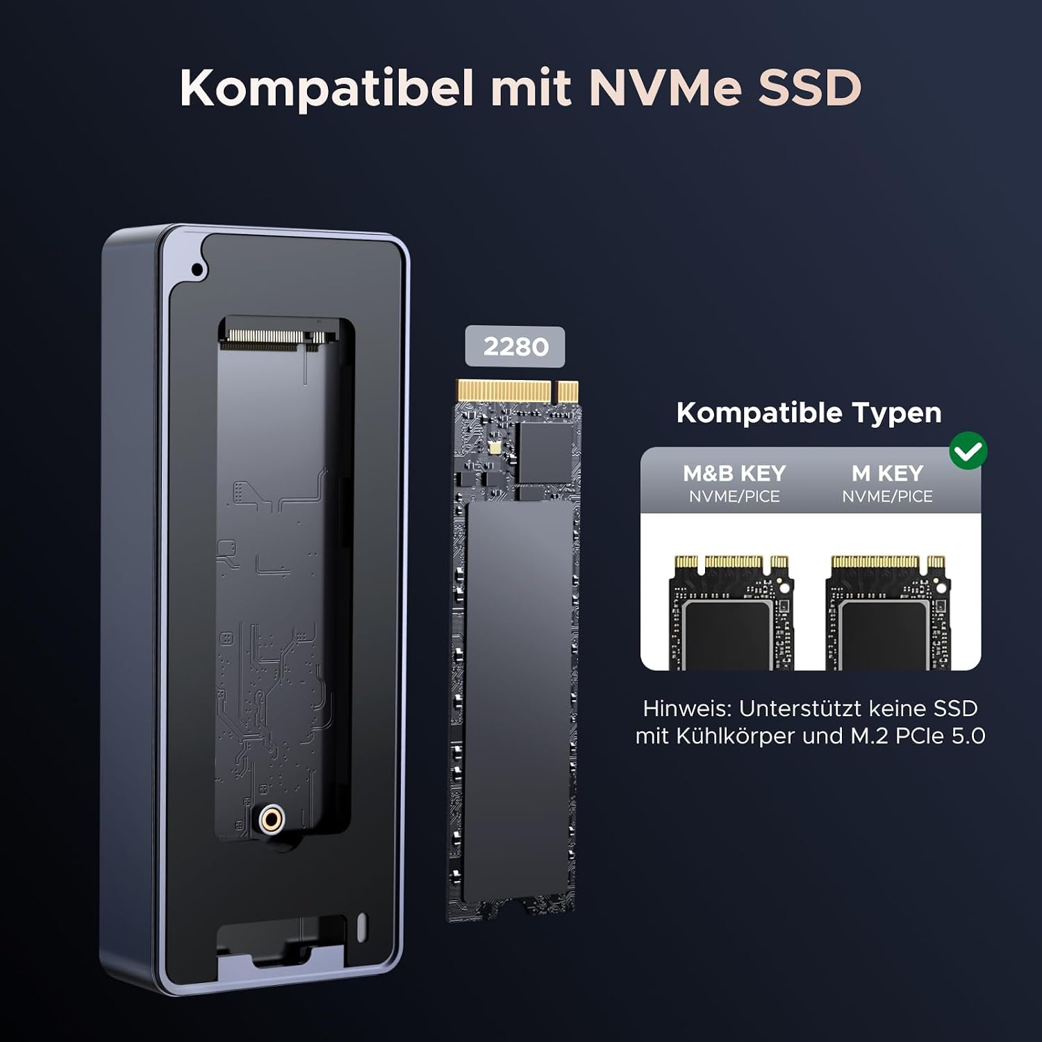 Thumbnail 3 de UGREEN 80Gbps M2 NVMe Gehäuse