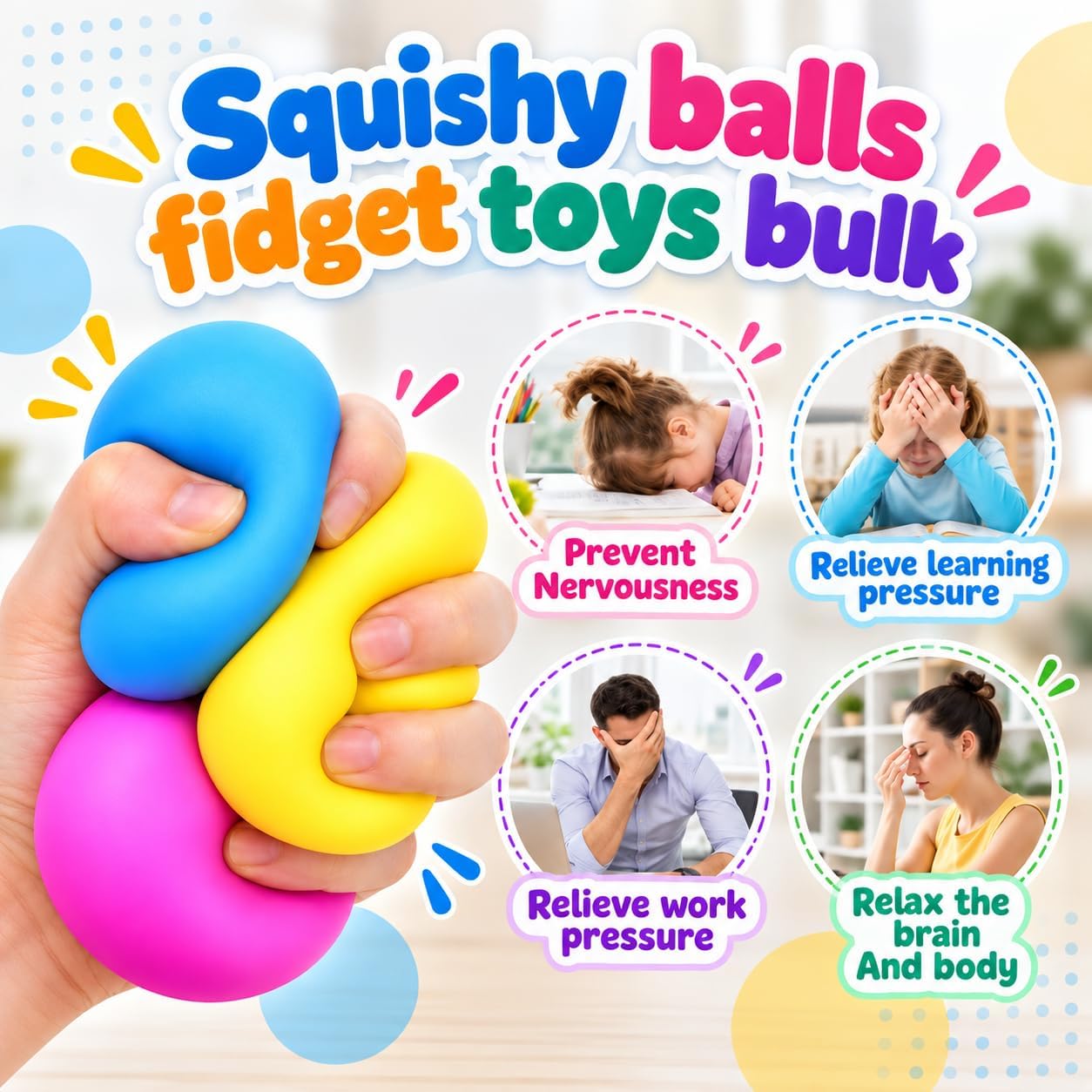 Detalle 2 de Stress Balls, 18-Pack