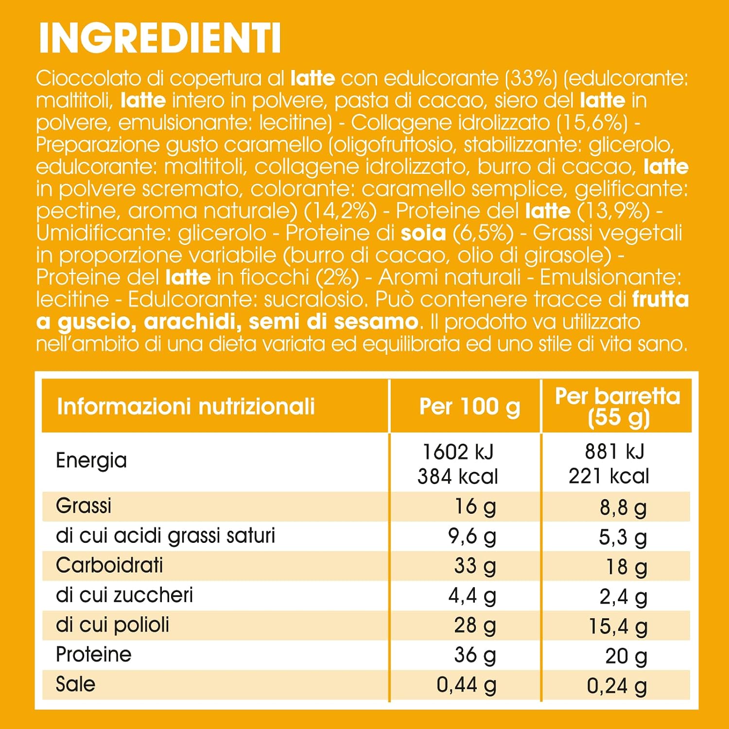 Thumbnail 4 de Enervit The Protein Deal Caramel Fun 20g proteine 🍫