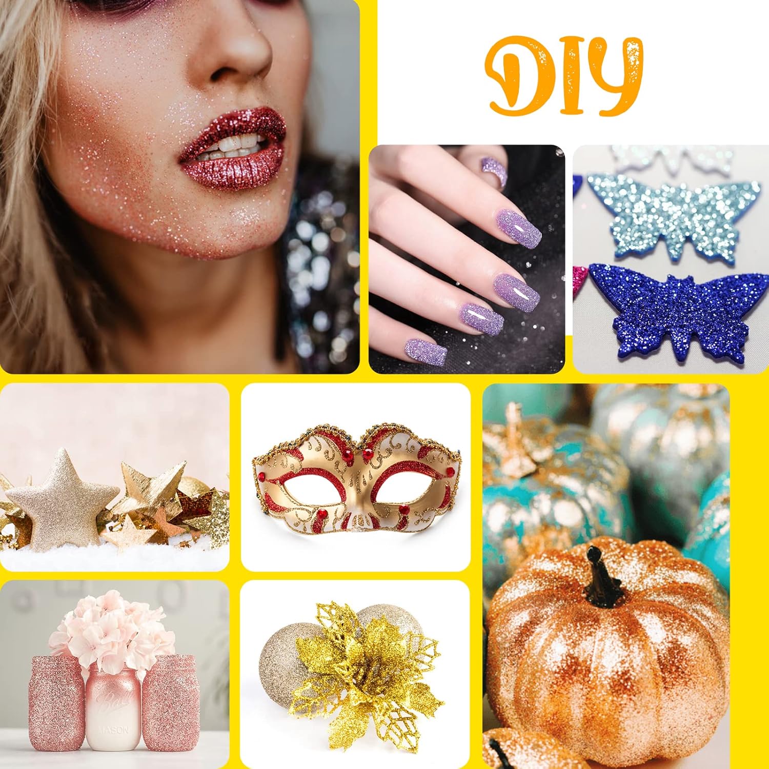 Thumbnail 6 de Glitzer Tattoo Set Mädchen „Eleanore’s Diary“ – temporäre Bioglitzer-Tattoos mit 165 Schablonen, 31 Farben & 4 Pinseln
