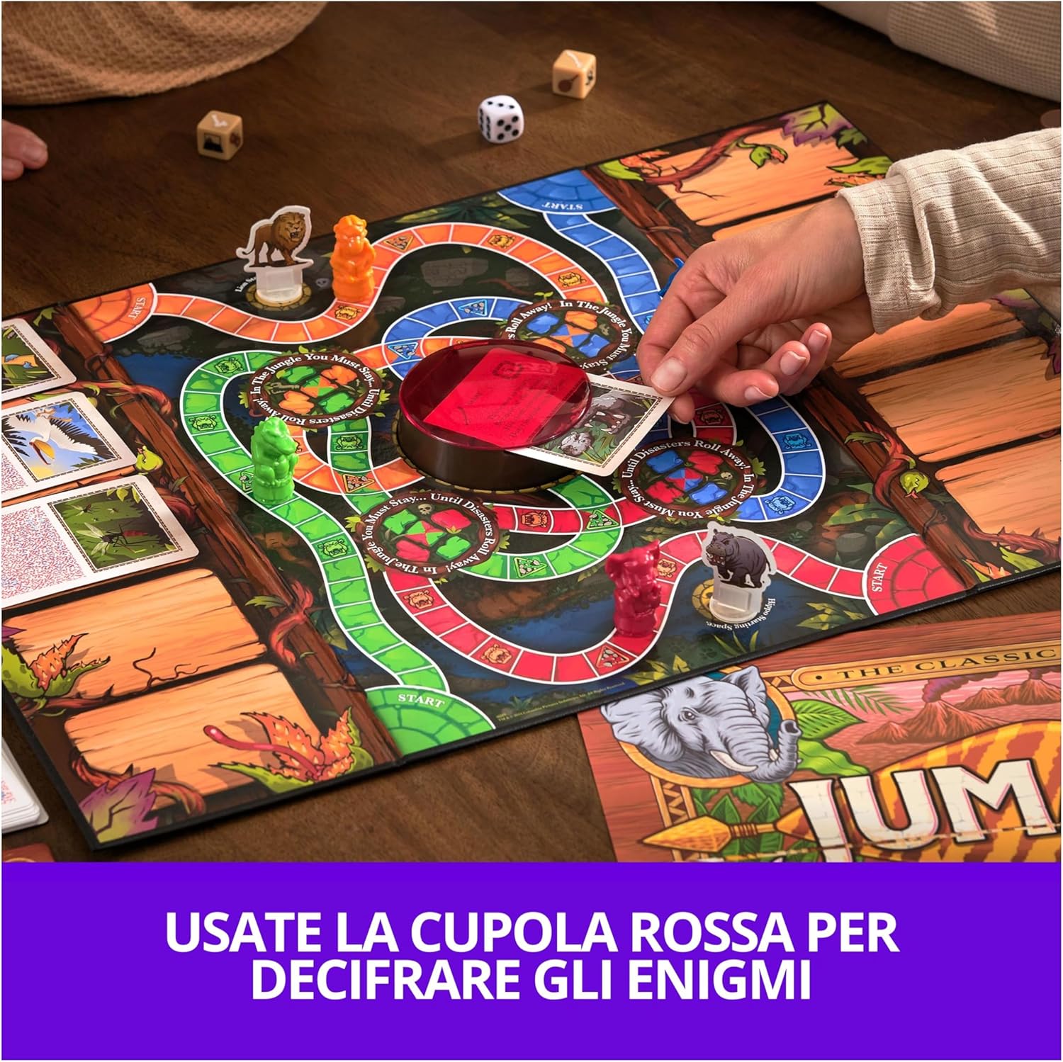 Detalle de Jumanji Il Gioco di Editrice Giochi: avventura familiare per bambini dai 6 anni in su