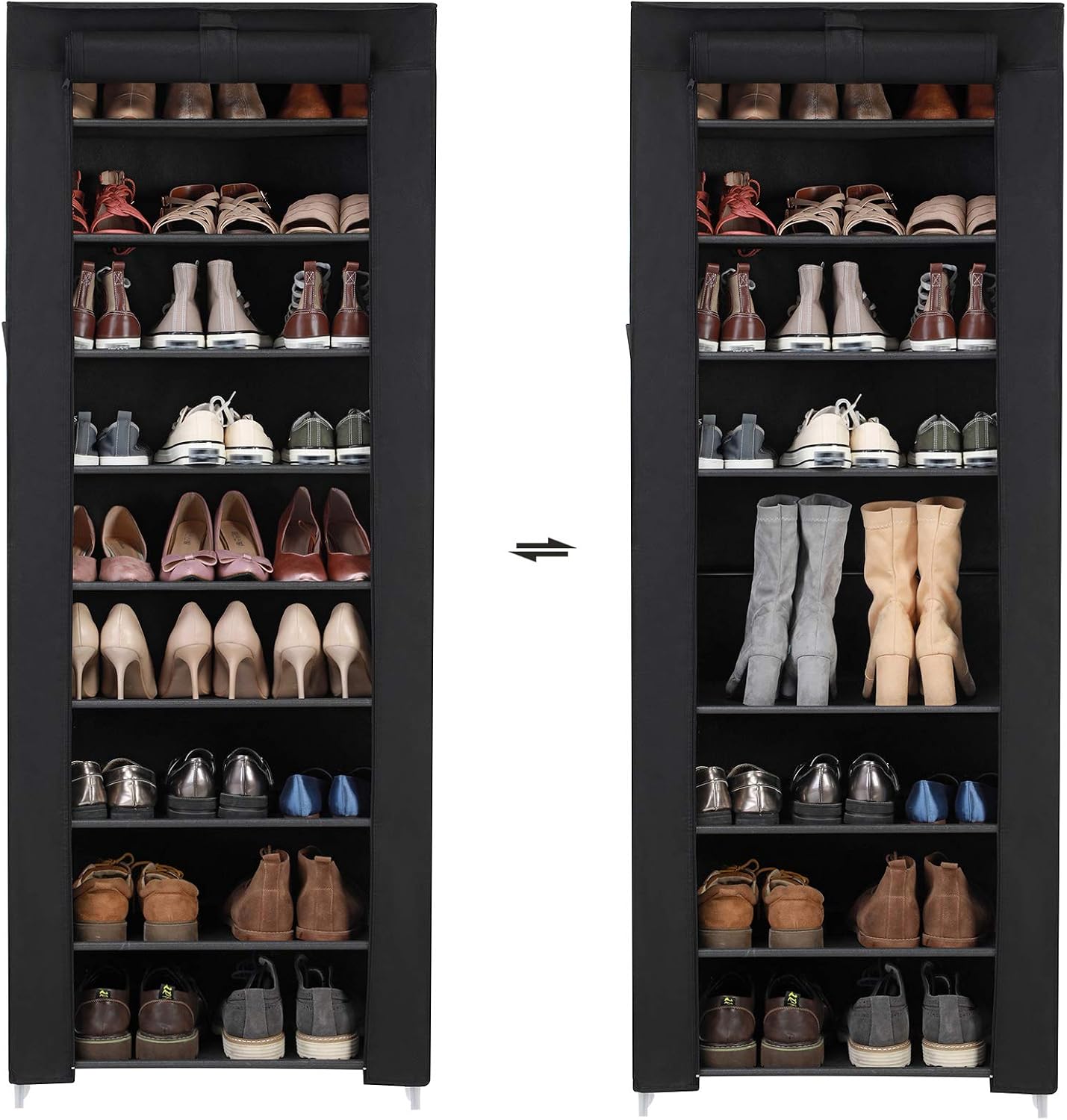 Thumbnail 4 de SONGMICS Schuhregal mit 10 Ebenen RXJ10H – robust, flexibel und staubdicht