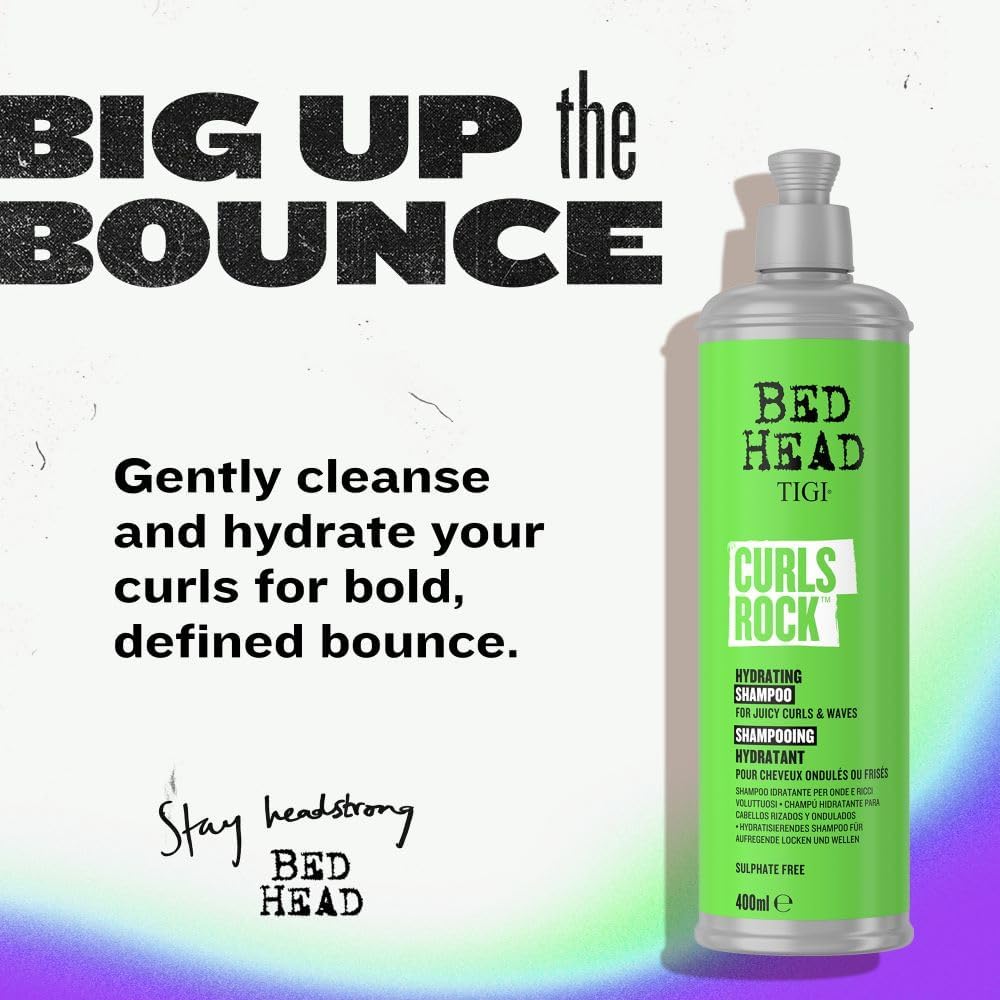 Thumbnail 1 de Bed Head by TIGI Curls Rock: shampoo idratante per capelli ricci da 400 ml