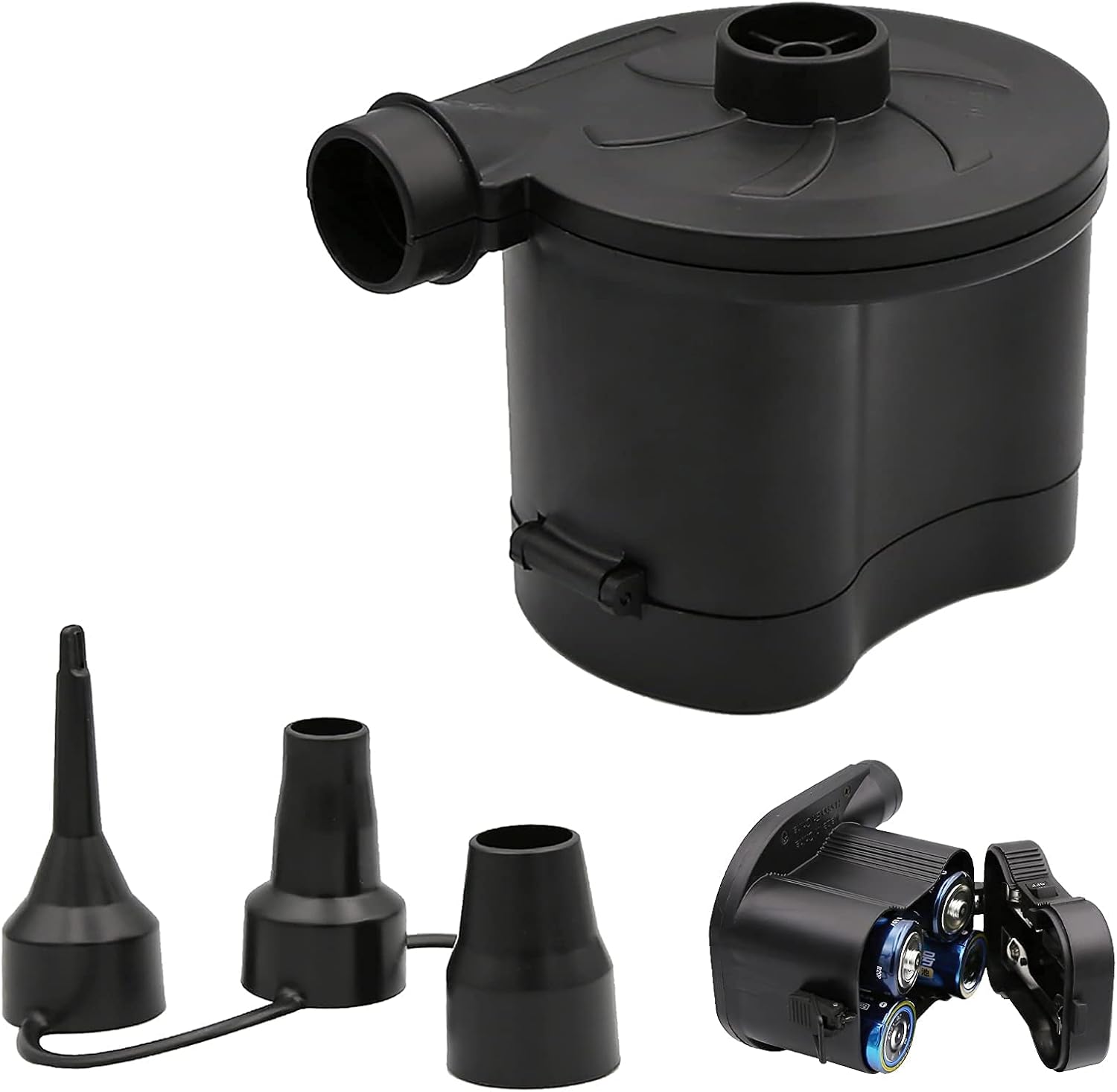 Detalle de OBEST Electric Air Pump: Battery-Powered, Portable Inflatables Inflator/Deflator