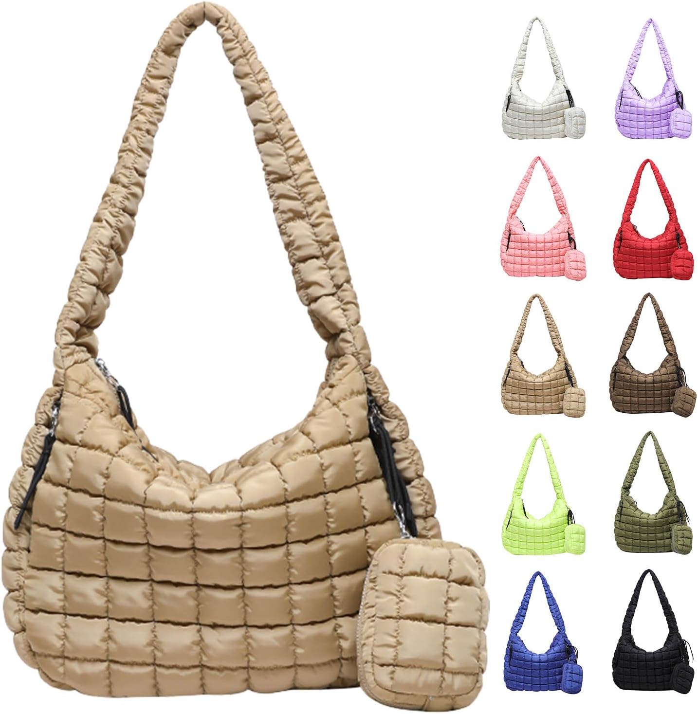 Thumbnail 6 de Bagtopia Puffer Tote Bag for Women, Large Quilted Puffer Tote