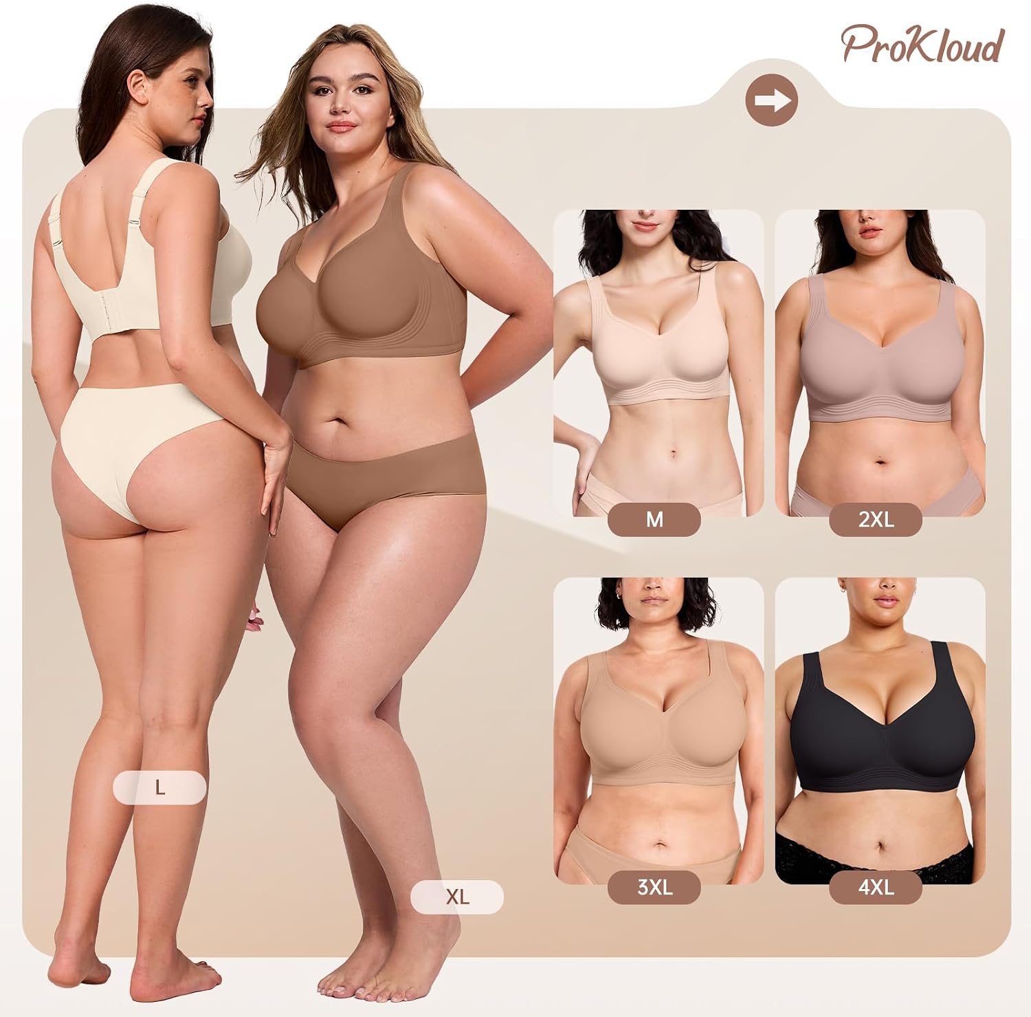 Thumbnail 5 de ProKloud Wireless Bra with Semi-Fixed Pads