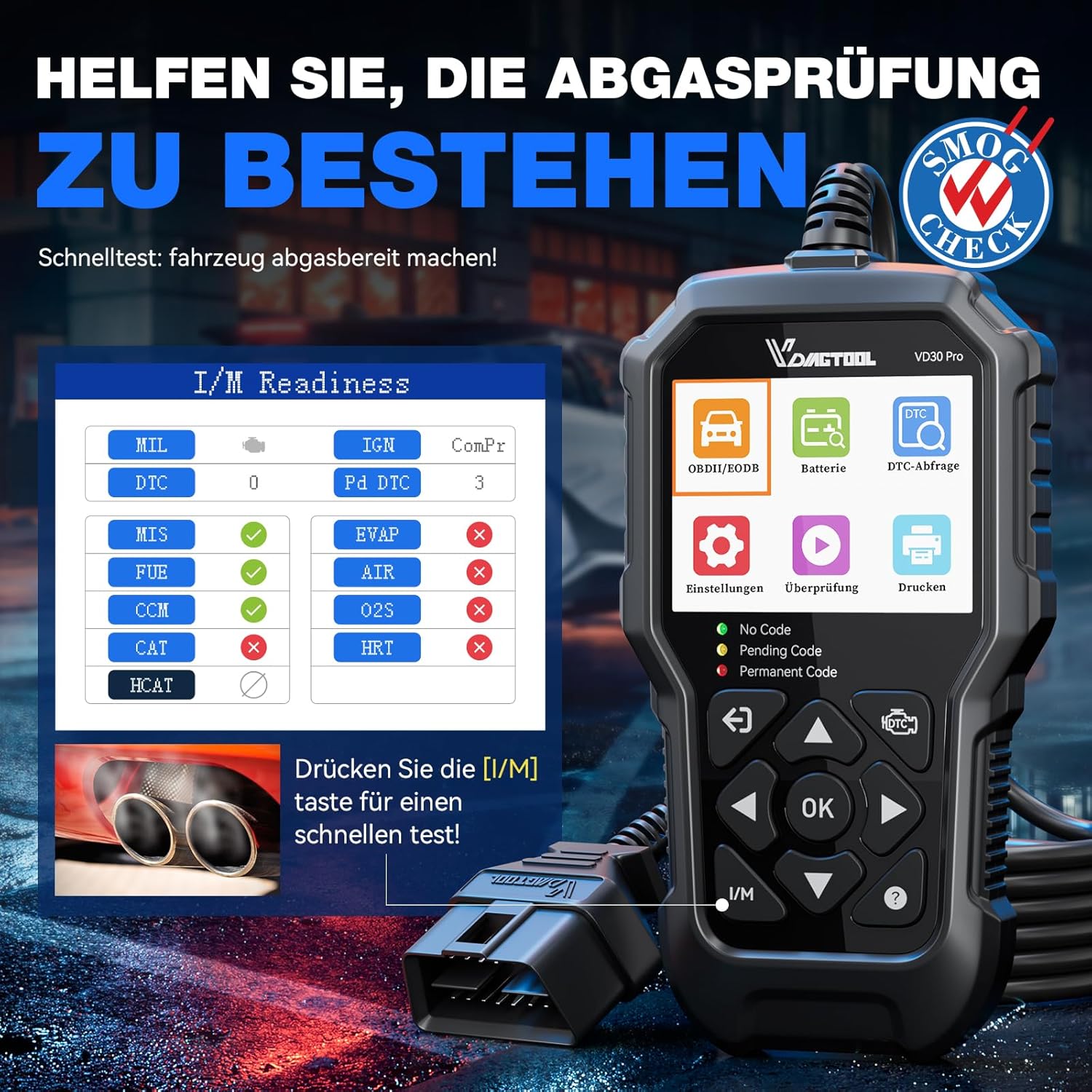 Thumbnail 4 de VDIAGTOOL VD30 Pro OBD2 Diagnosegerät 2,8"