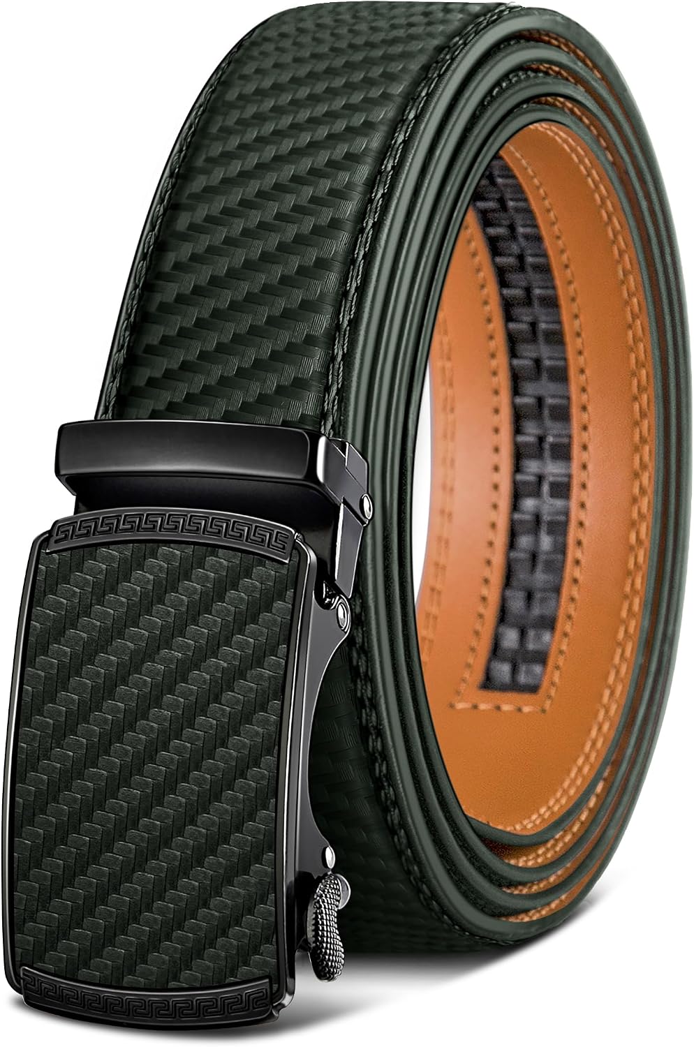 Detalle 2 de BULLIANT Men's Leather Ratchet Belt 1 3/8″ 👔