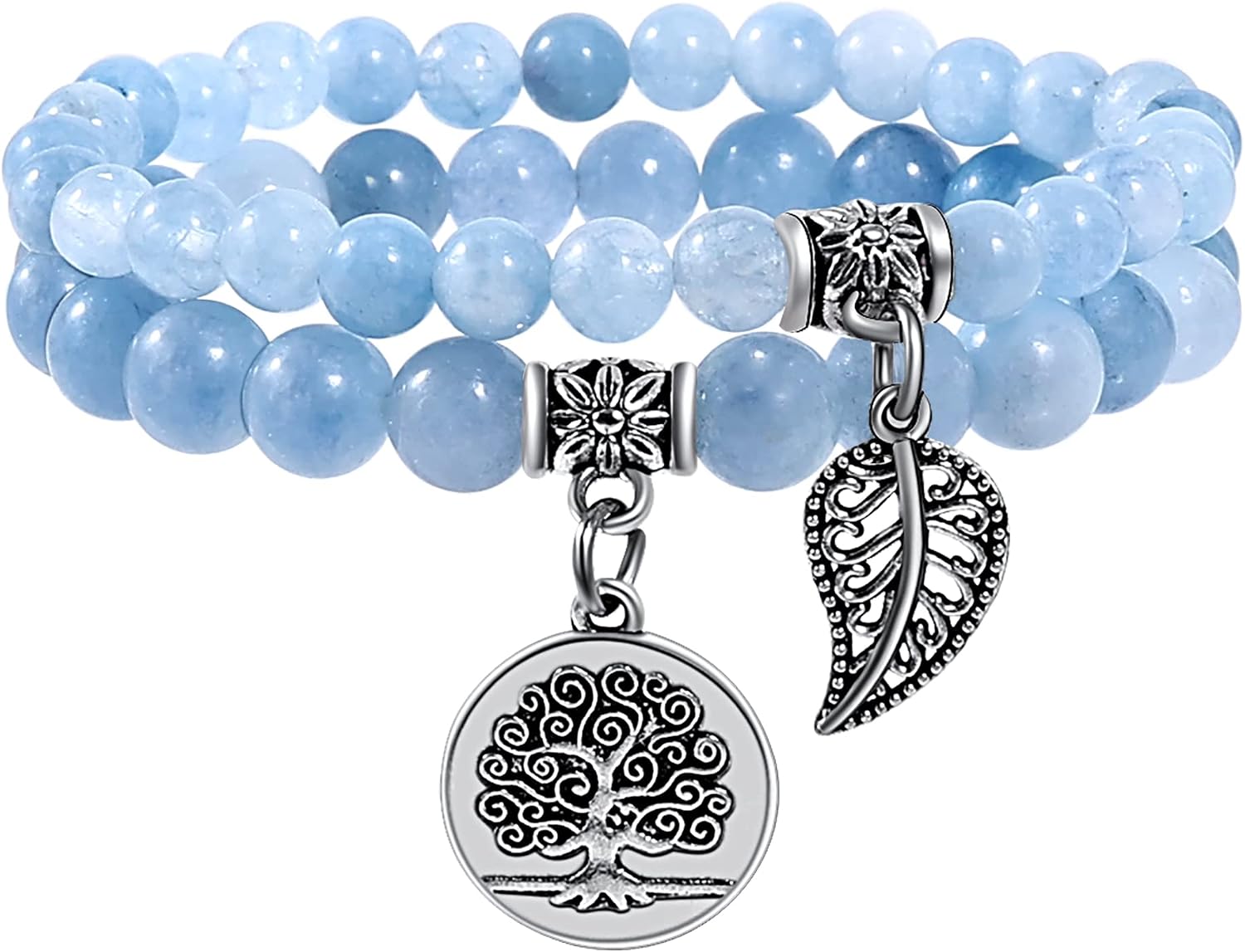 Detalle de Farfume Chakra-Armbänder für Damen Set