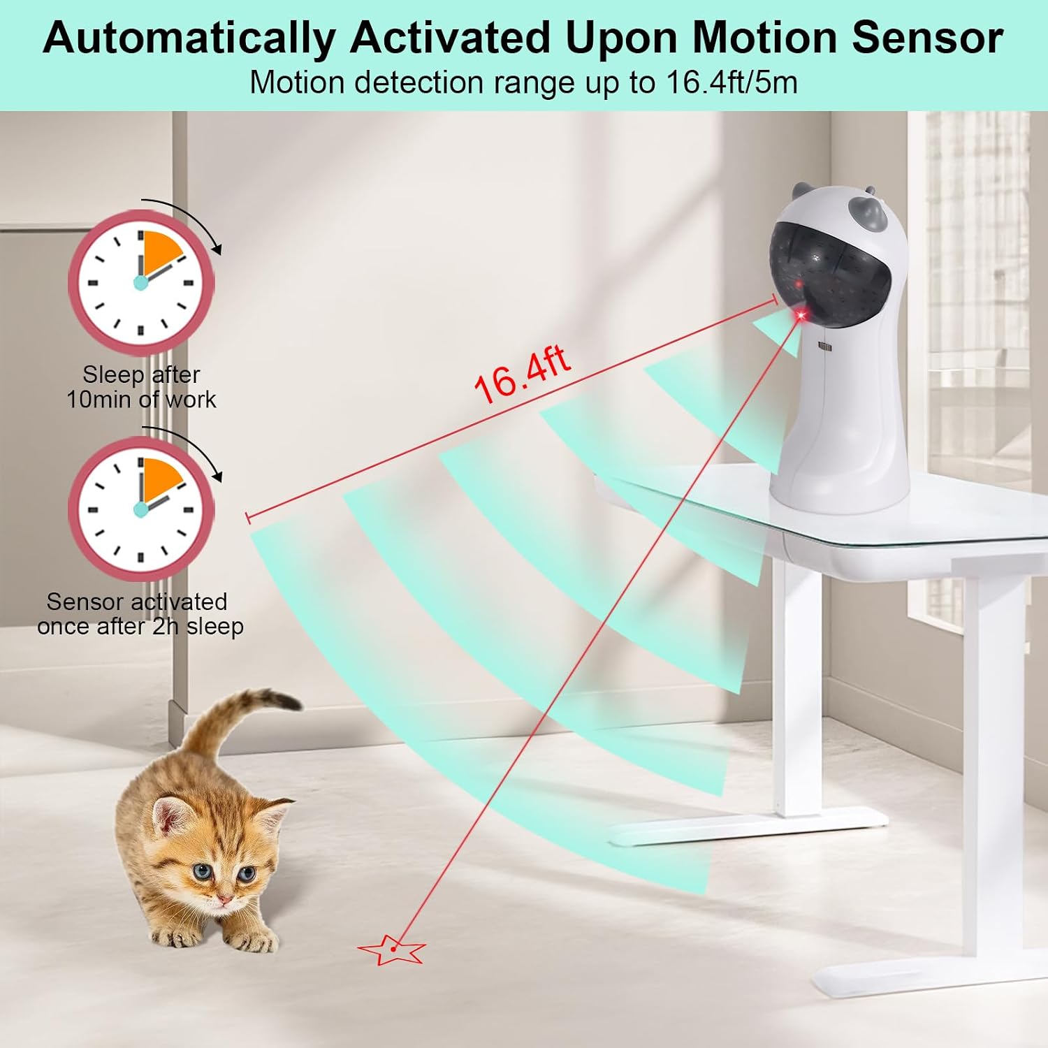 Detalle de TBTeek Cat Toy Automatic, 5 Patterns đ±