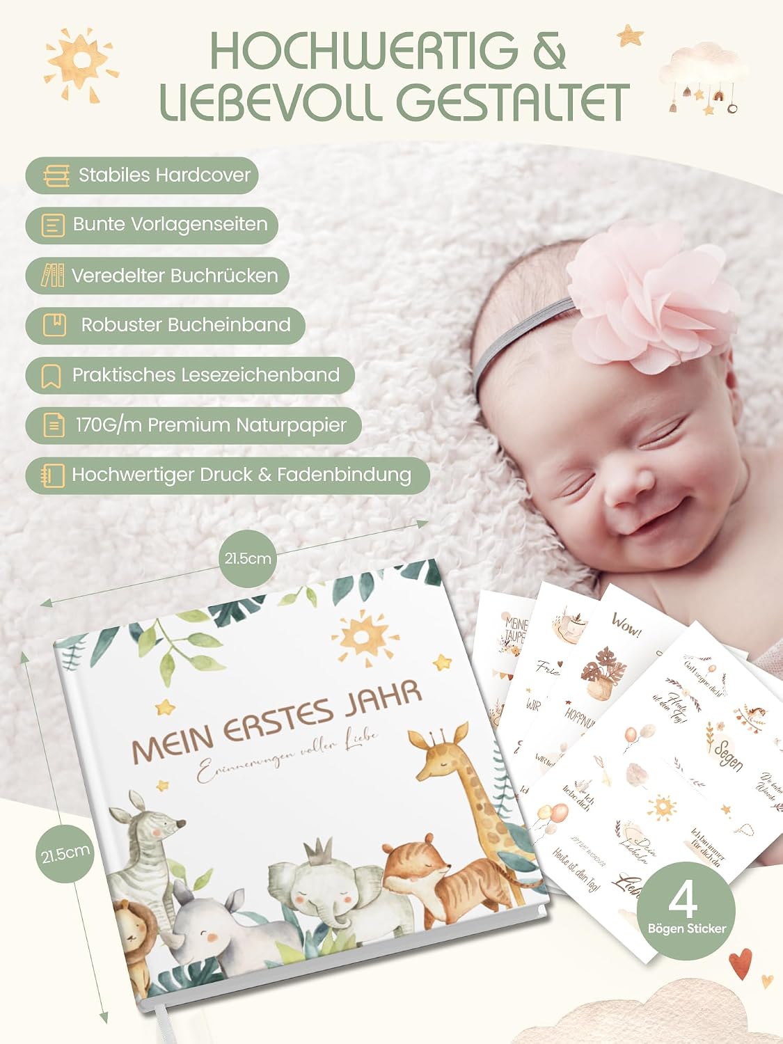 Thumbnail 3 de Mein erstes Jahr Babyalbum 84 Seiten