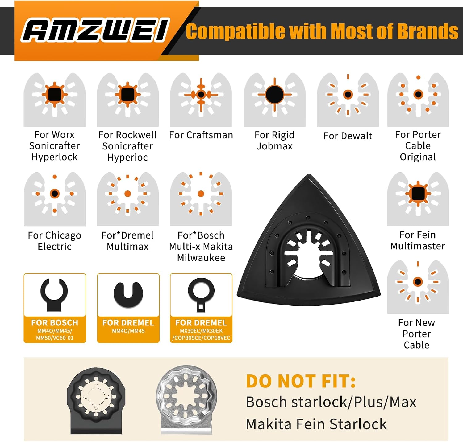 Thumbnail 6 de 266PCS Multi Tool Sanding Pads Kit with Triangle and Fingertip Pads