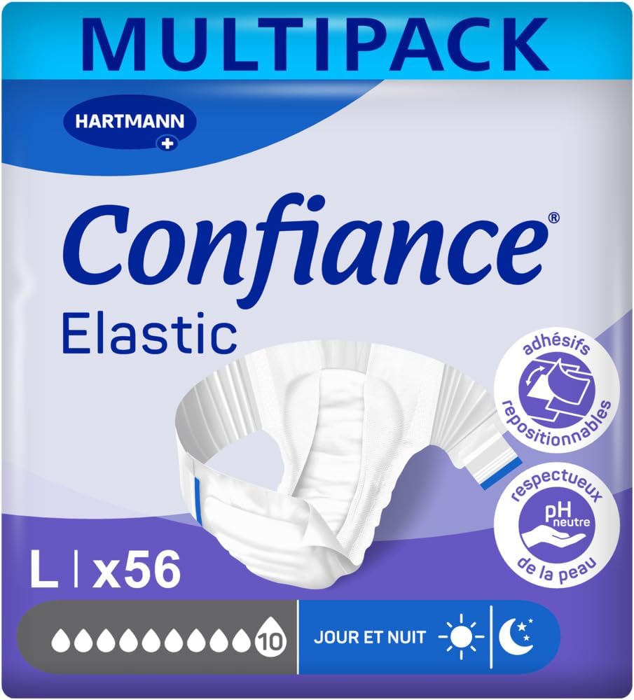 Thumbnail 4 de Confiance Elastic Changes Complets XL (14 unités) – niveau d’absorption 9 gouttes pour fuites urinaires importantes
