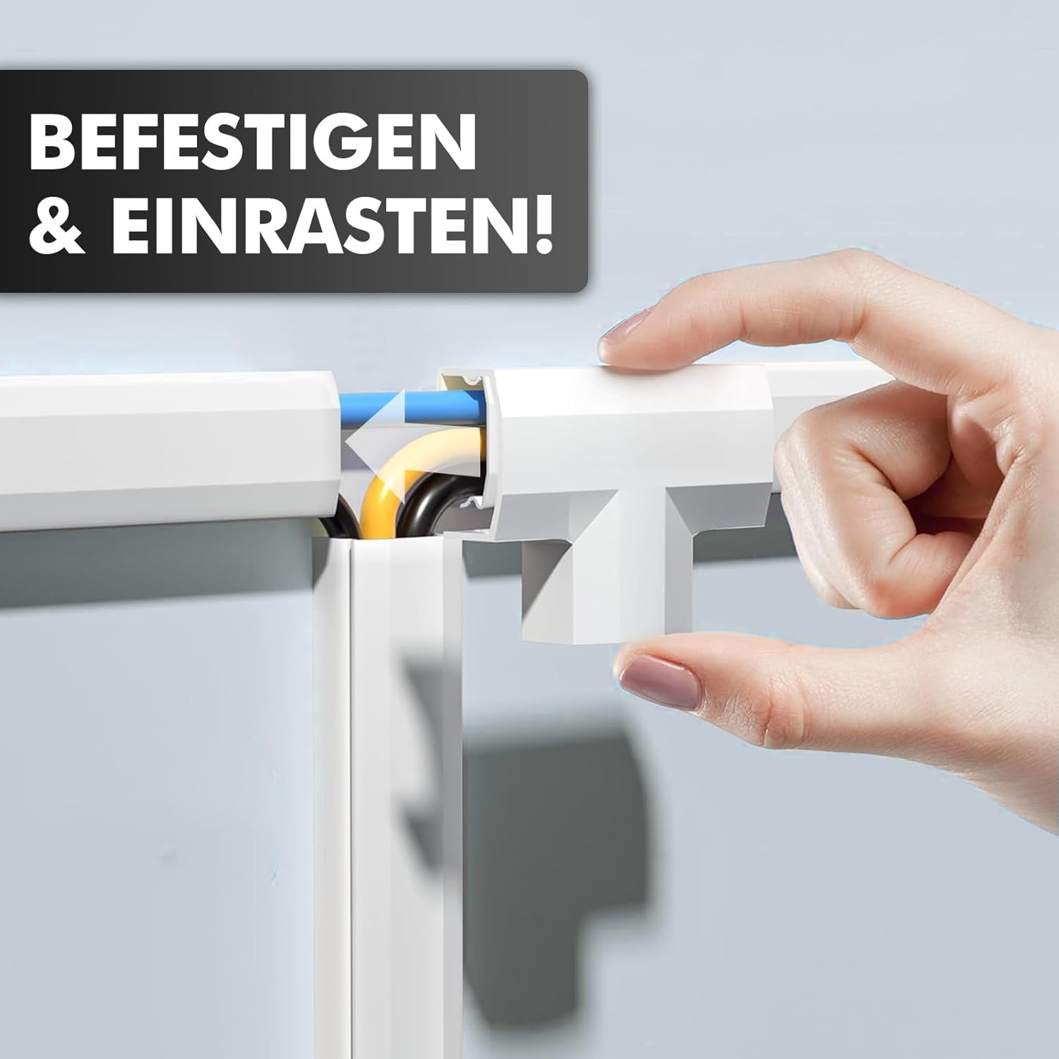 Thumbnail 3 de shinfly 2,4 m Kabelkanal Weiß 🧰