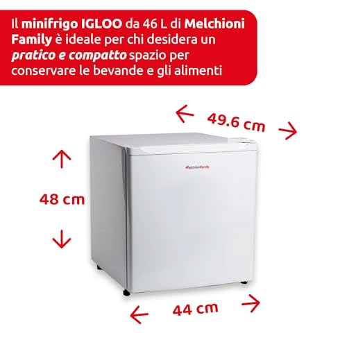 Detalle de Melchioni Family IGLOO 46 L: Mini frigo silenzioso con scomparto extra freddo