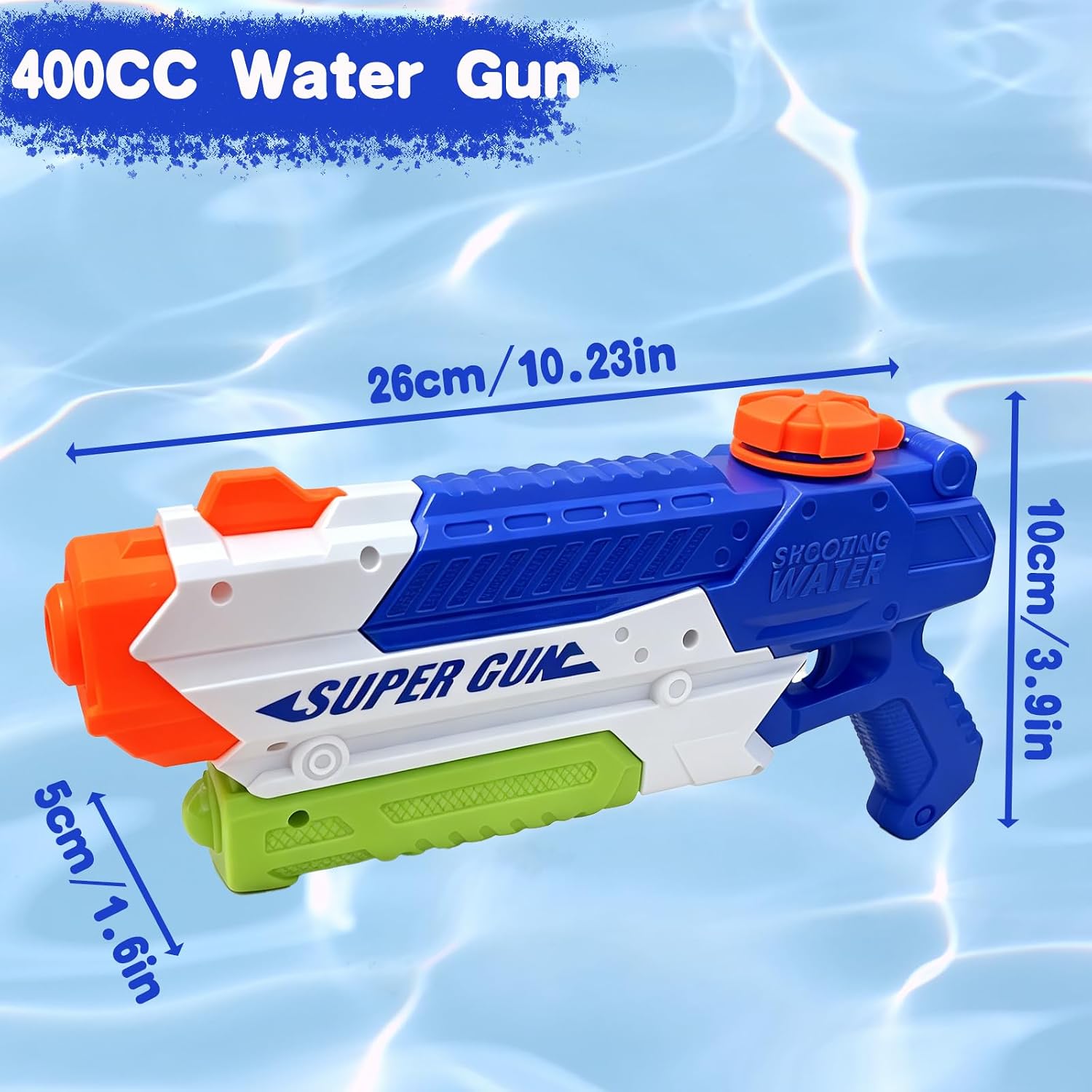 Detalle 2 de Water Gun 2 Pack Water Pistol – Long Range, Lightweight & BPA Free