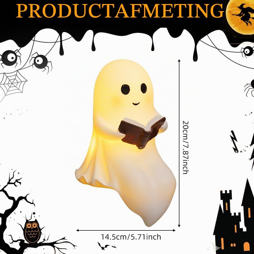 Detalle de AYESY P3-YLKSDLA251127-FBA spookleeslamp van hars met led