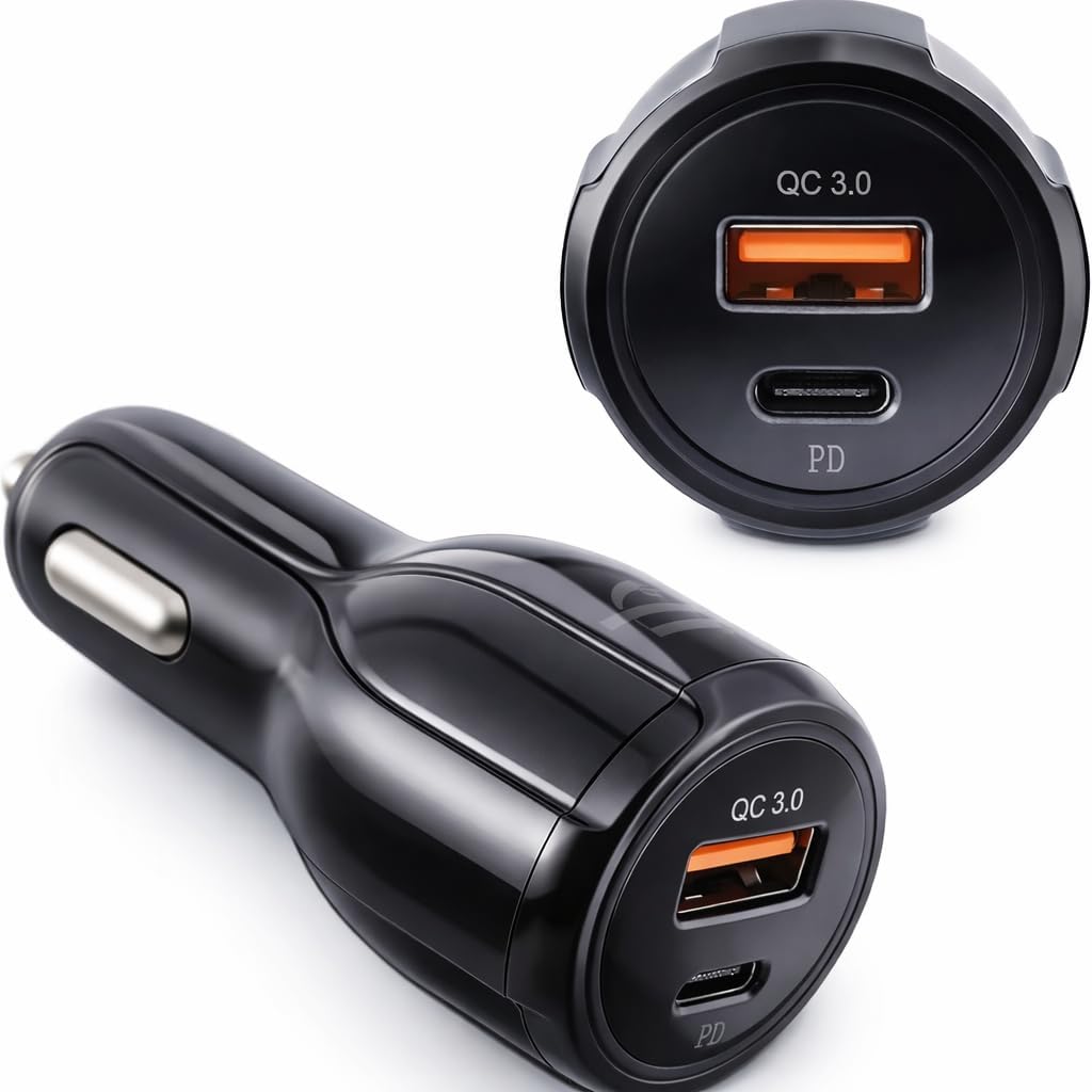 Caricatore Auto USB-C QC 3.0