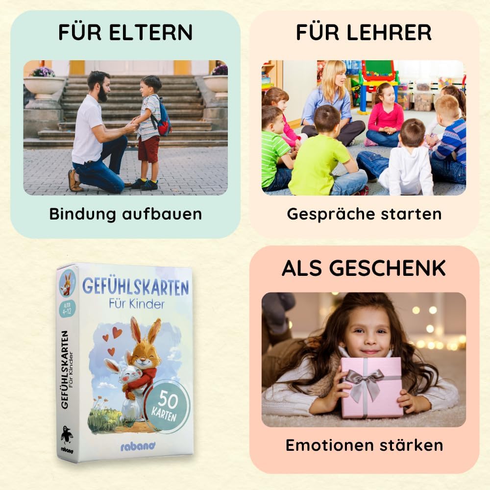 Detalle 2 de Gefühlskarten für Kinder 50er-Set