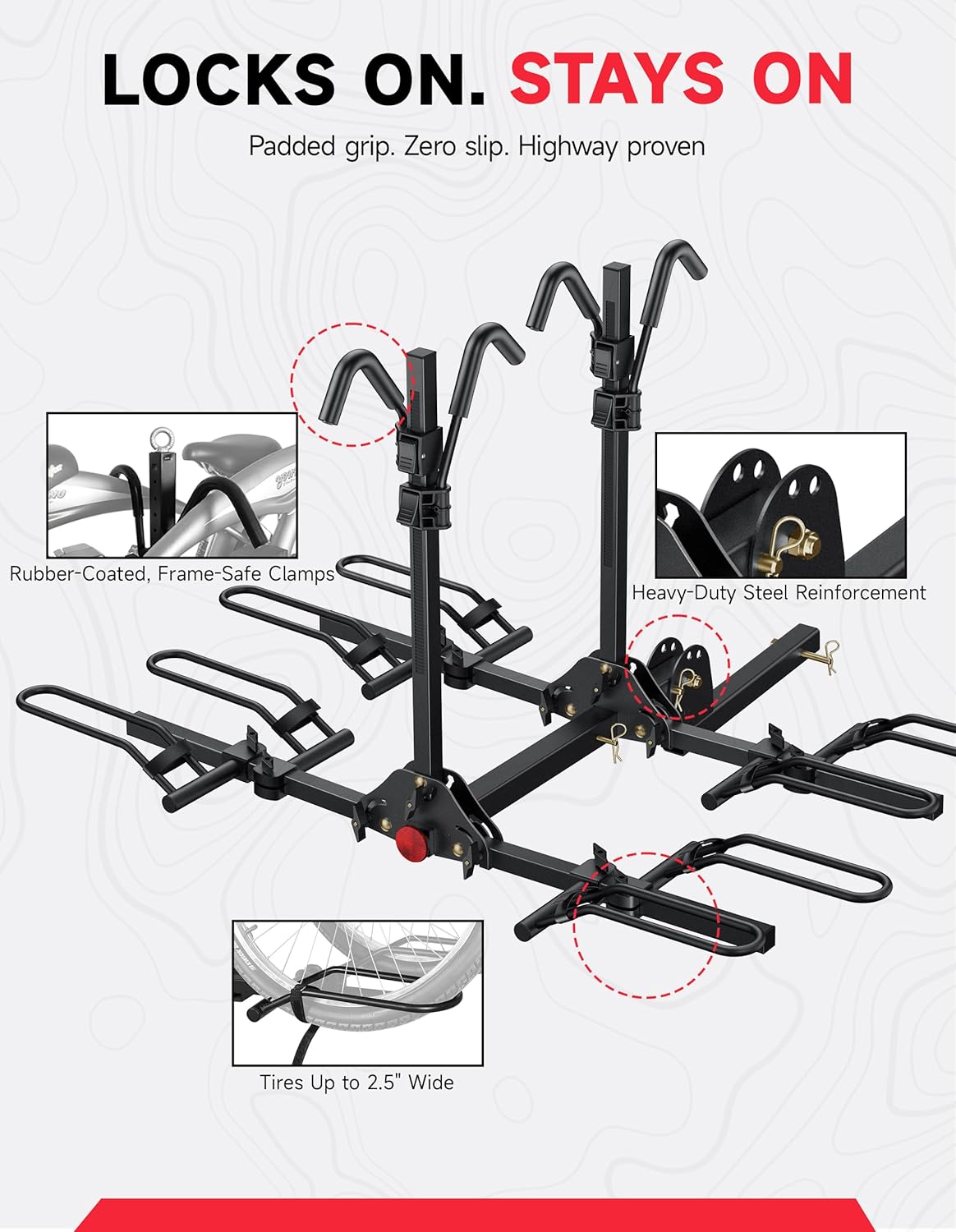 Thumbnail 5 de Young 4-Bike Hitch Rack ⚙