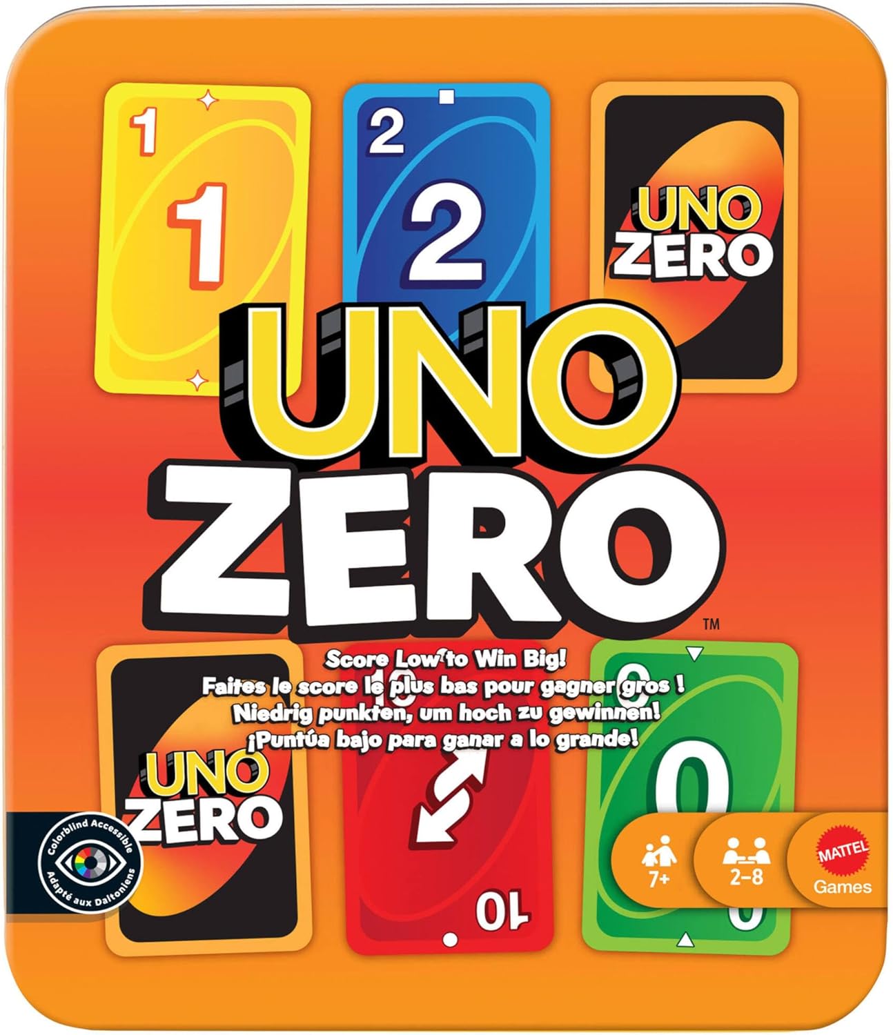 Thumbnail 5 de Mattel Games UNO Zero JLK16, juego de cartas 2–8 jugadores 🎲