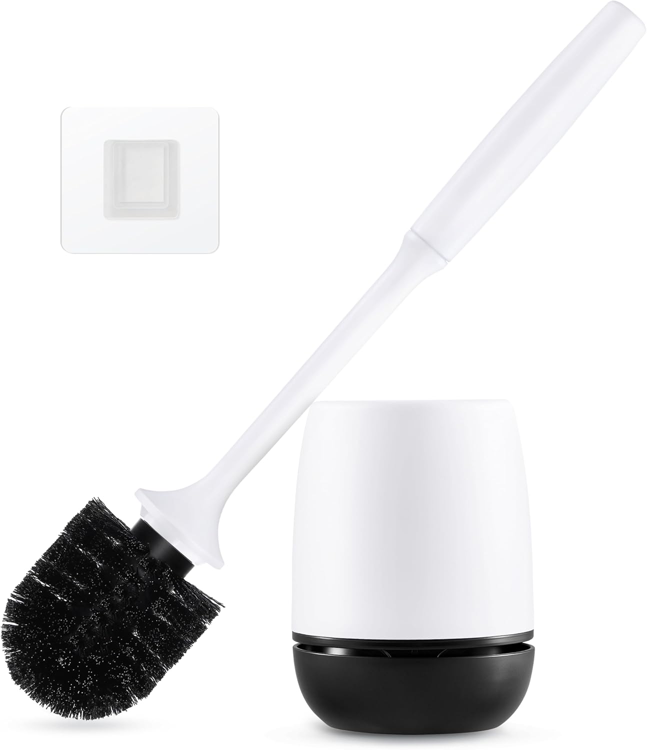 Toilet Brush Set with Holder Black Head