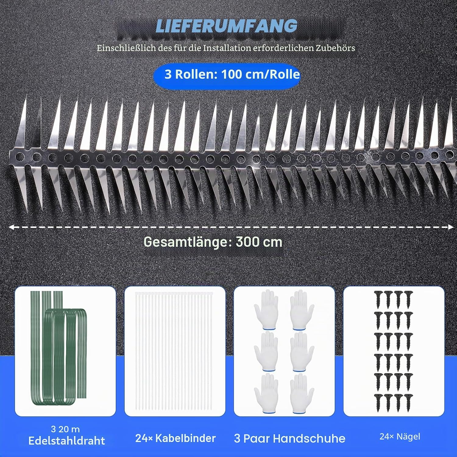 Detalle de Yimomoyi Marderschutz Fallrohr Edelstahl – 300 cm