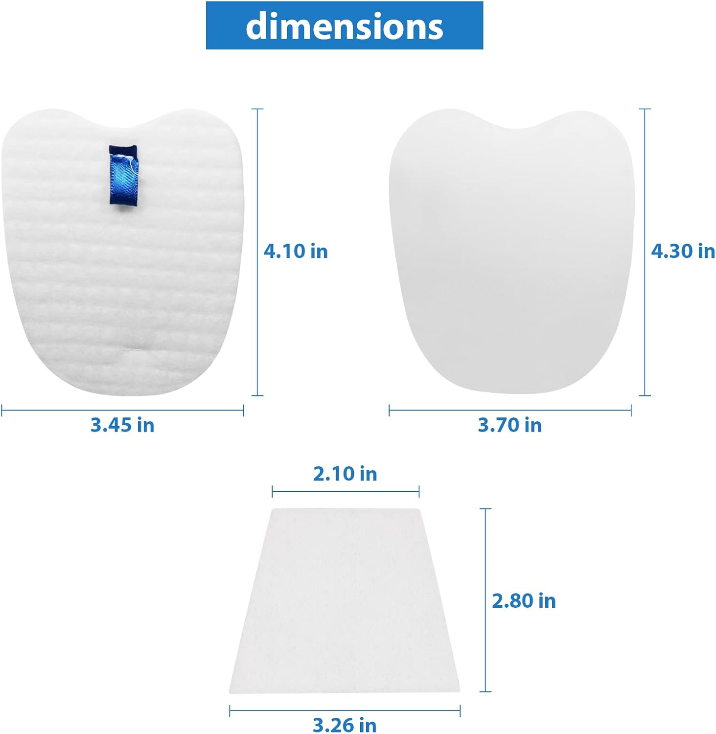 Detalle 1 de Lemige Replacement Vacuum Filters for Shark Rocket, Foam, Felt & Post-Filters