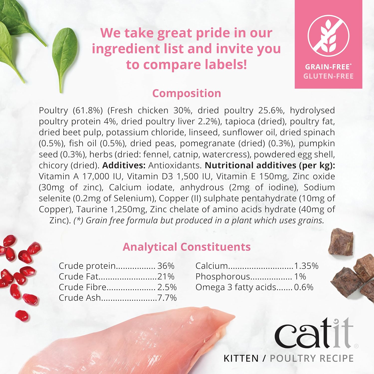 Detalle 2 de Catit Recipes Kitten 400g 🐱