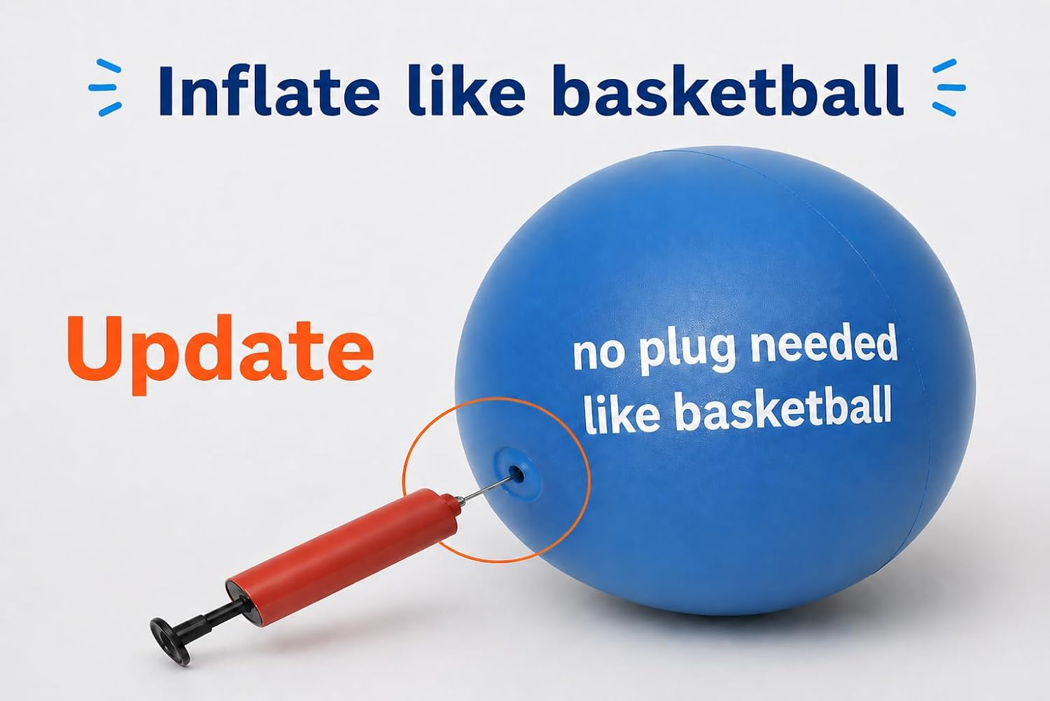 Detalle 2 de CIZEBO CZ-BAll-6IN-L 6-Inch Pilates Ball with Needle Pump