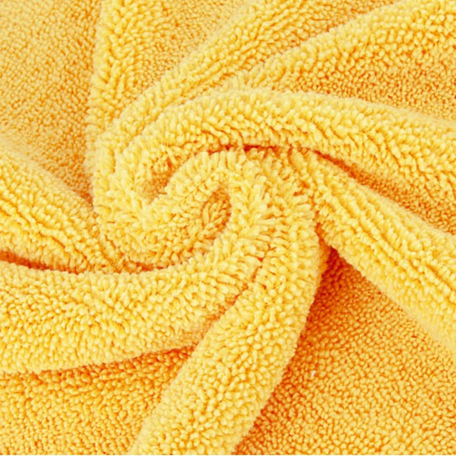 Thumbnail 3 de Amazon Basics Microfiber Car Drying Towels (12-Pack) – 16" x 16", Yellow