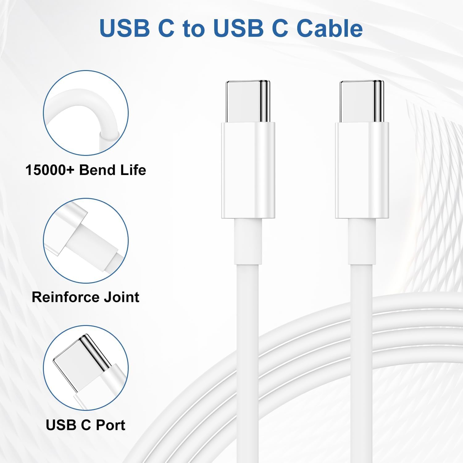 Thumbnail 2 de Samsung 25W Fast Charger USB-C Plug with 1m Cable (2-pack) for Galaxy phones