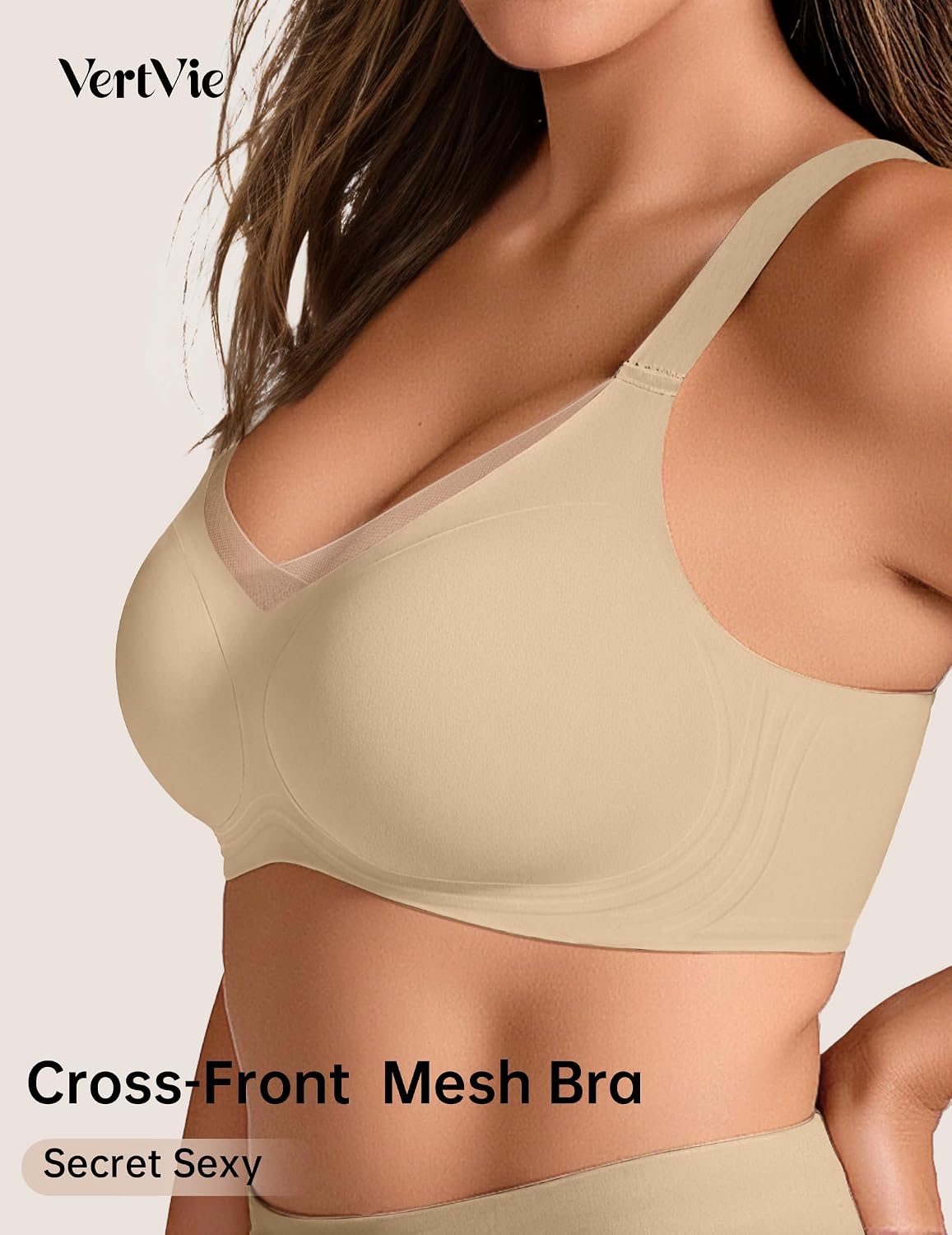 Thumbnail 3 de Vertvie Wireless Seamless Mesh Bra