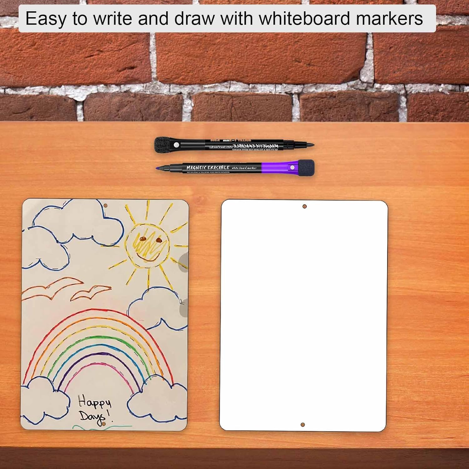 Thumbnail 5 de Ashoaza Desktop Aluminum Whiteboard 10" x 7