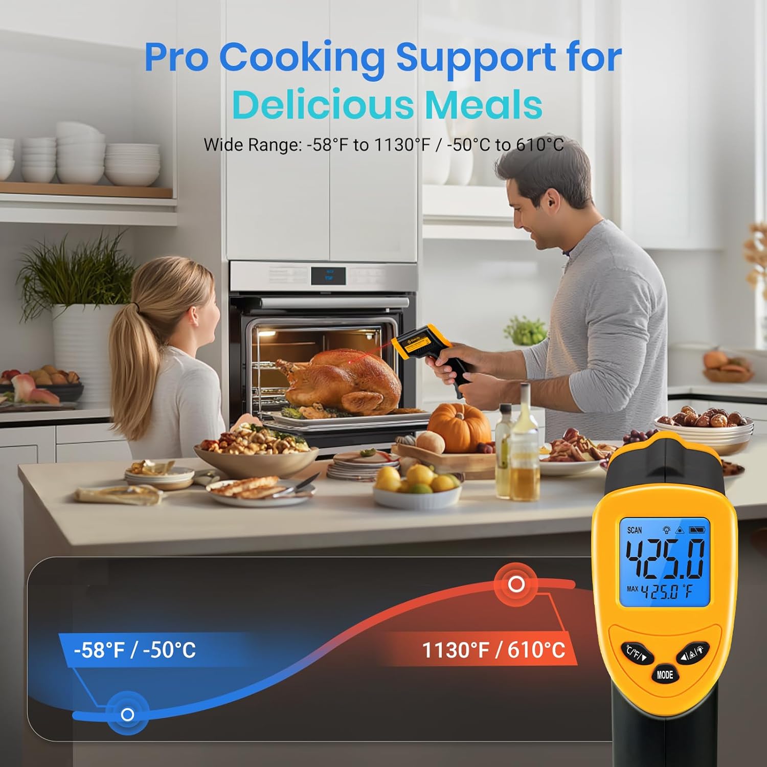 Thumbnail 2 de Etekcity 1080 Infrared Thermometer 1130°F