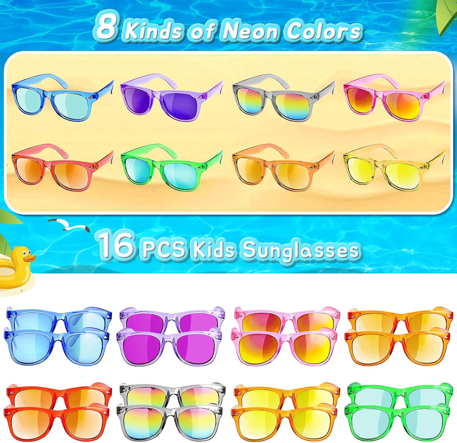 Detalle 2 de Kids Sunglasses 16 Pack 😎