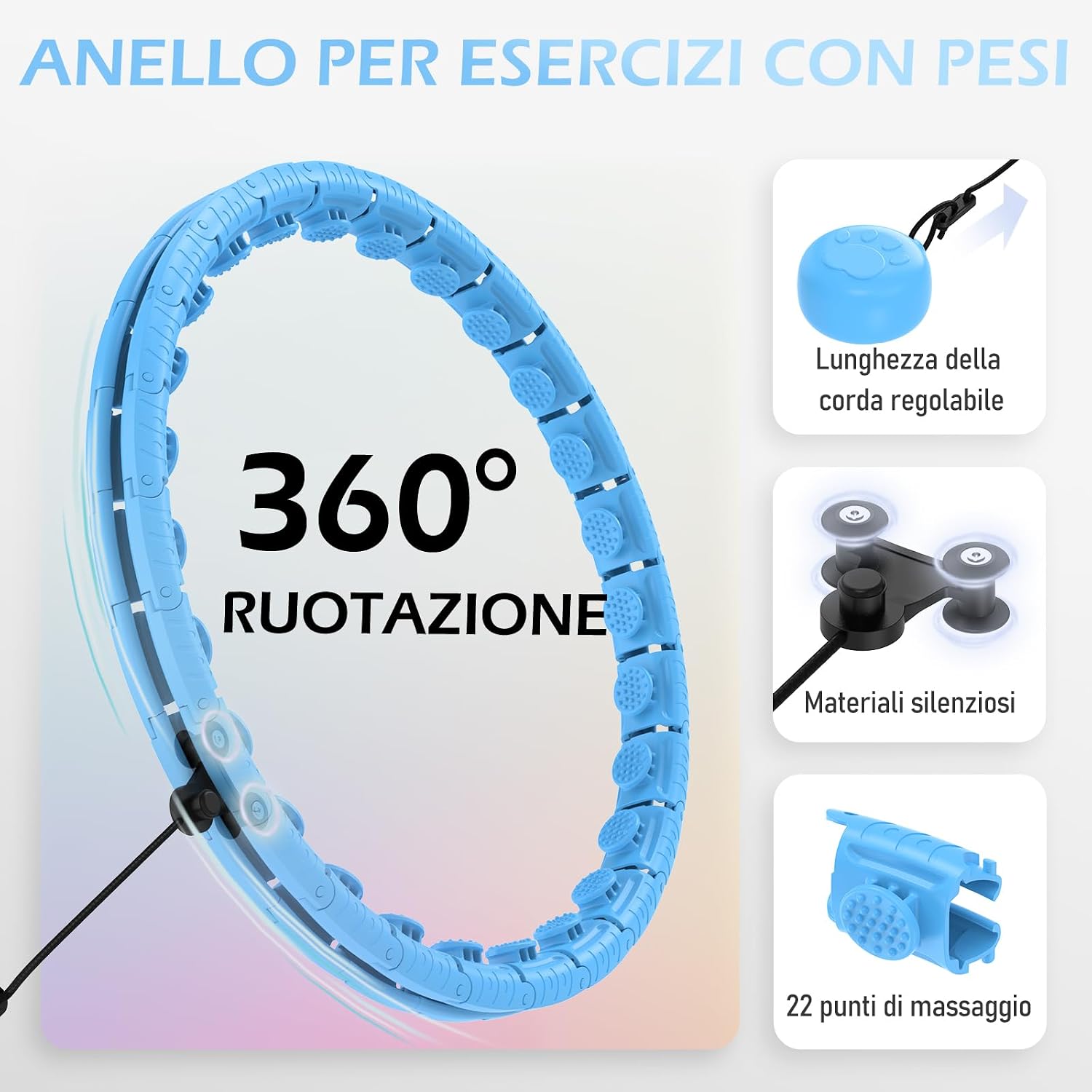 Thumbnail 2 de JLoibao Smart Hula Hoop 132 cm