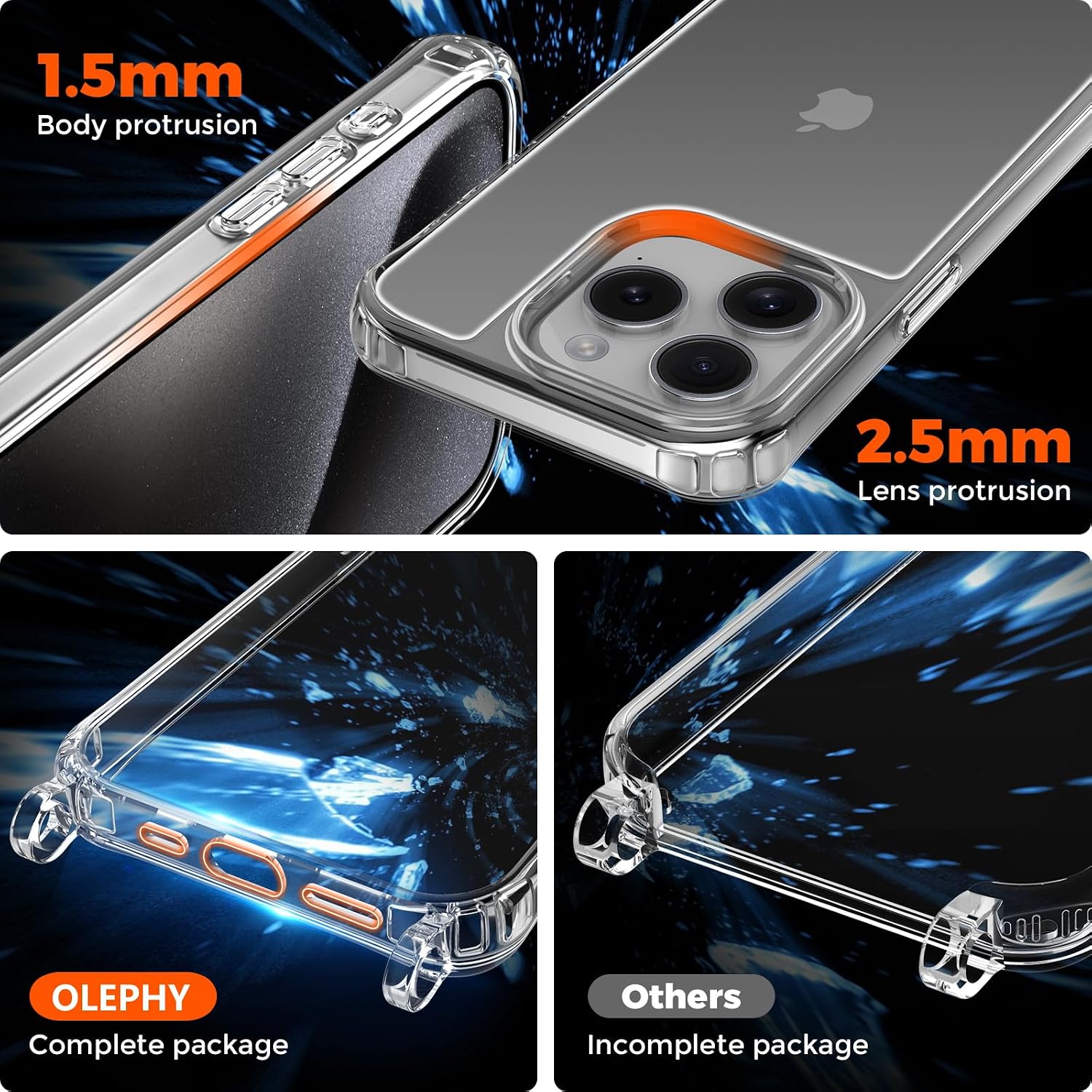Detalle 2 de Coque OLEPHY pour iPhone 15 Pro 6,1''