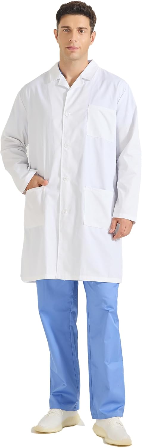 MISEMIYA blouse blanche chimie unisexe 8167 : blouse de laboratoire homme/femme